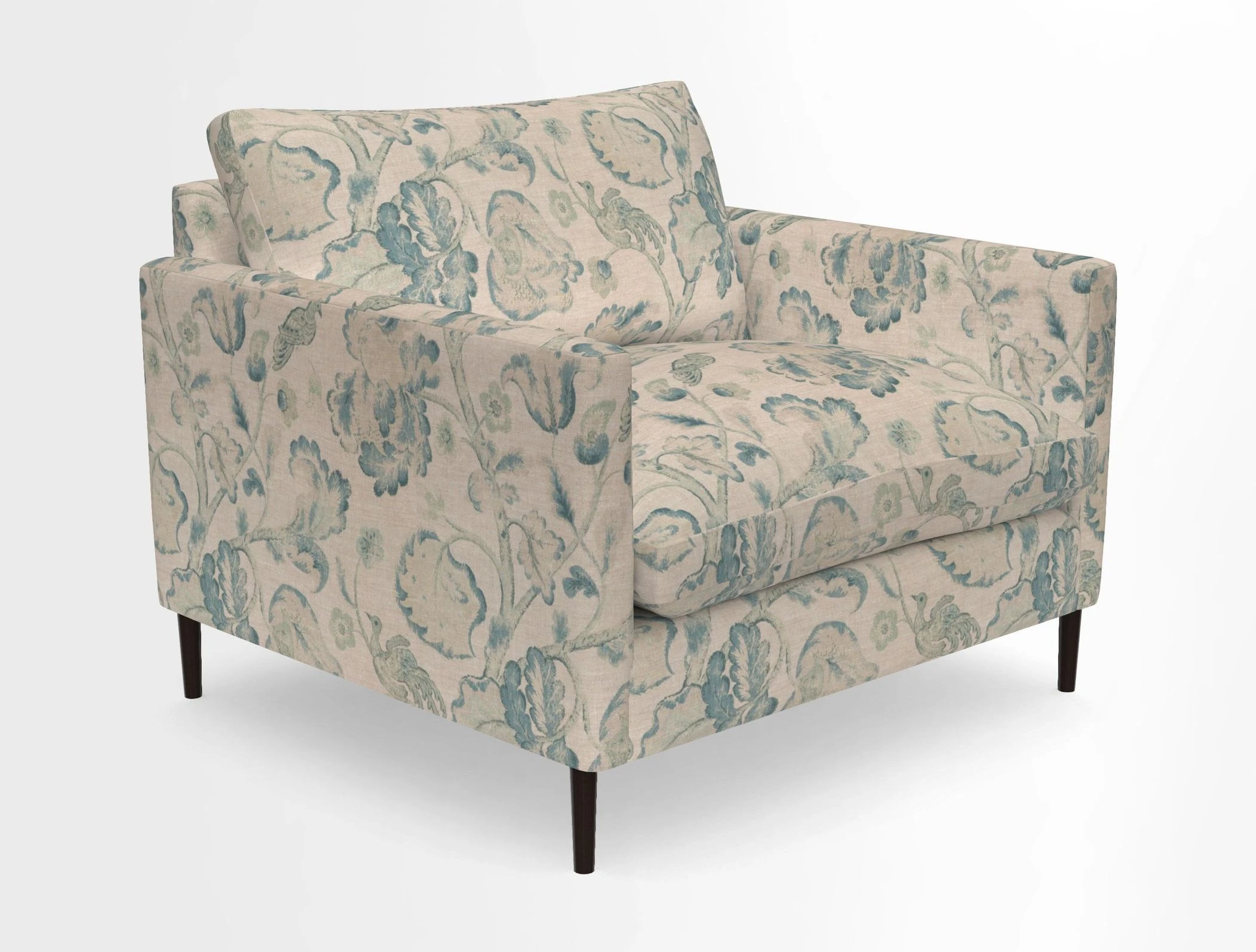 Heyshott Snuggler in Two Tone Plain Biscuit. Loose cover option available