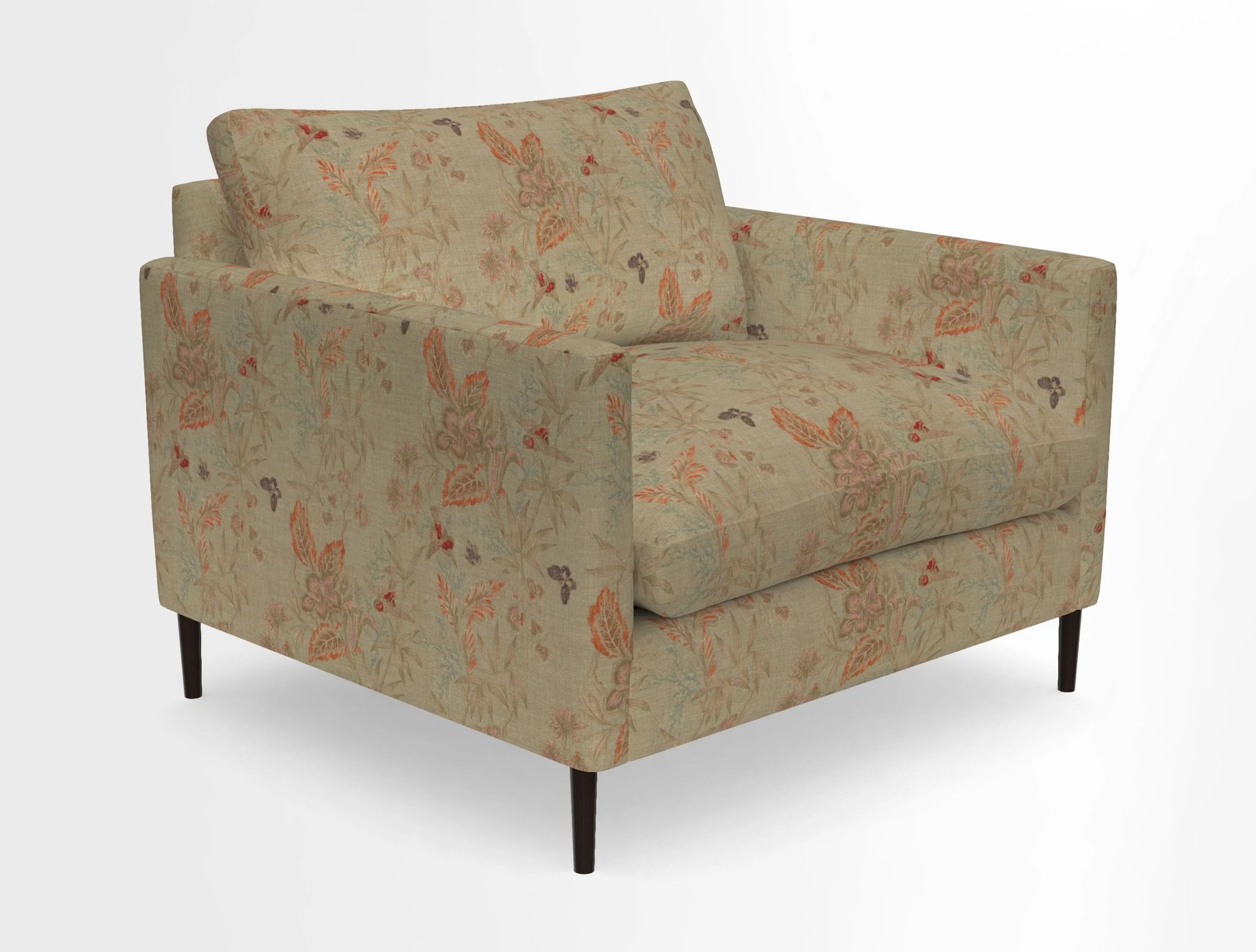 Heyshott Snuggler in Two Tone Plain Biscuit. Loose cover option available