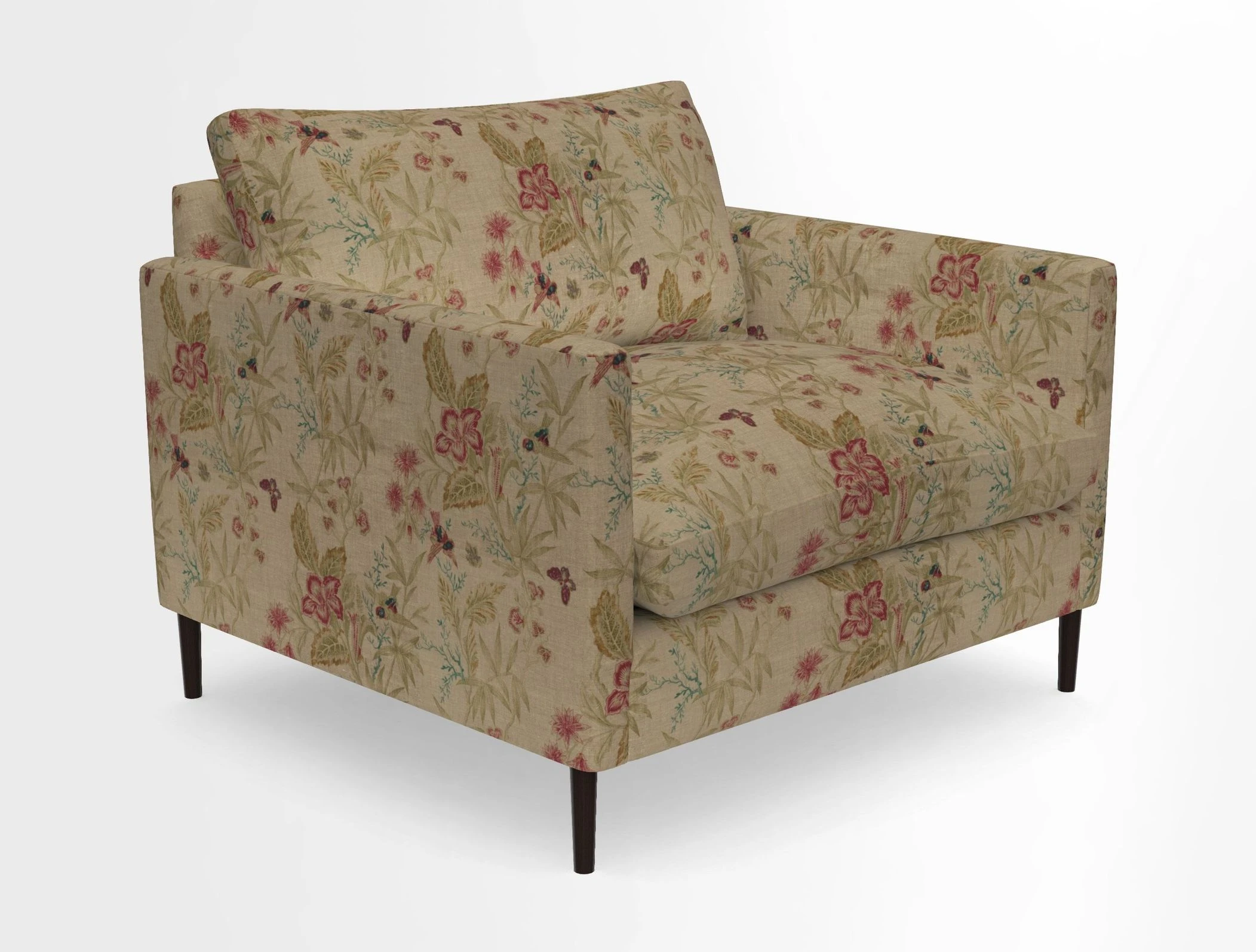 Heyshott Snuggler in Two Tone Plain Biscuit. Loose cover option available