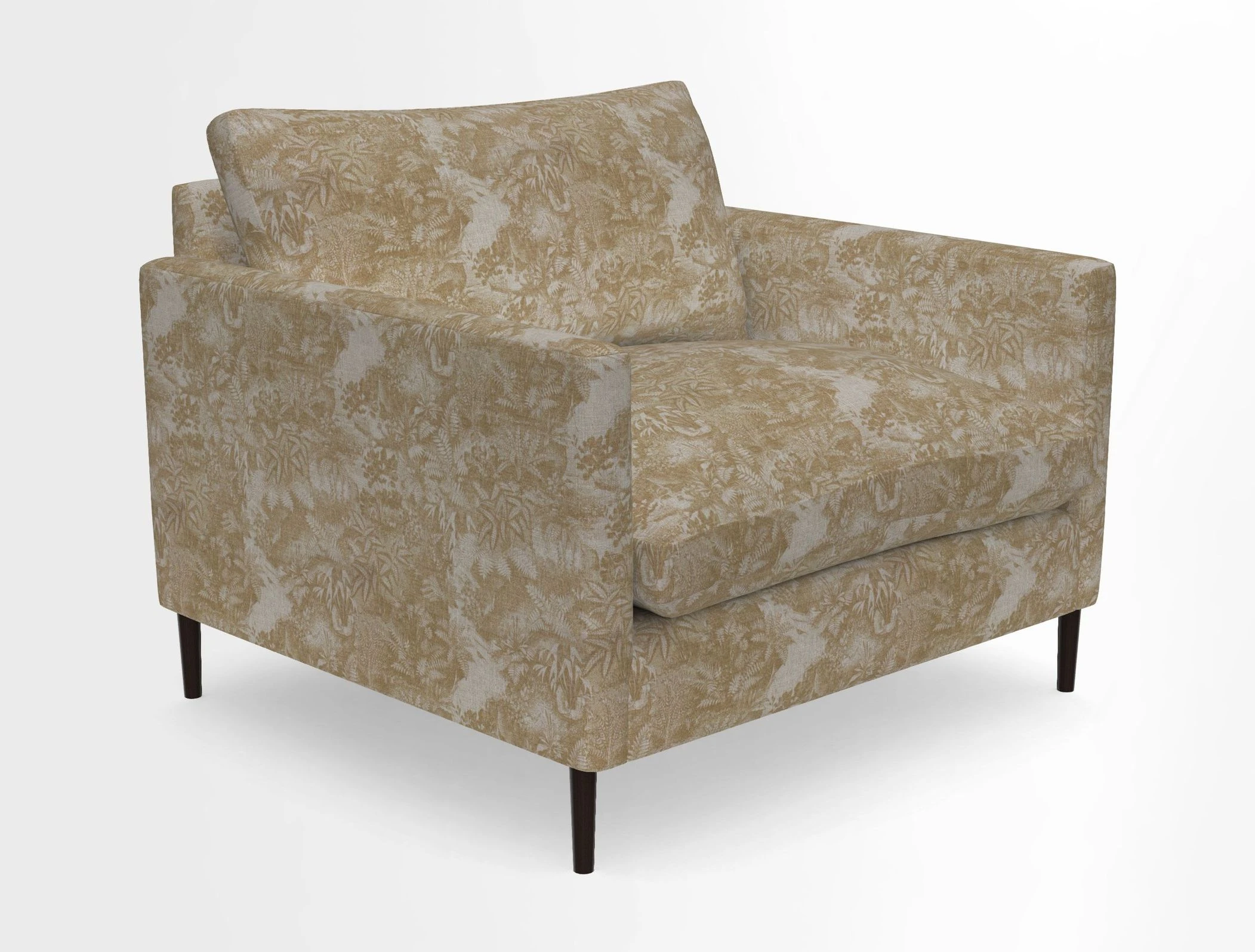 Heyshott Snuggler in Two Tone Plain Biscuit. Loose cover option available