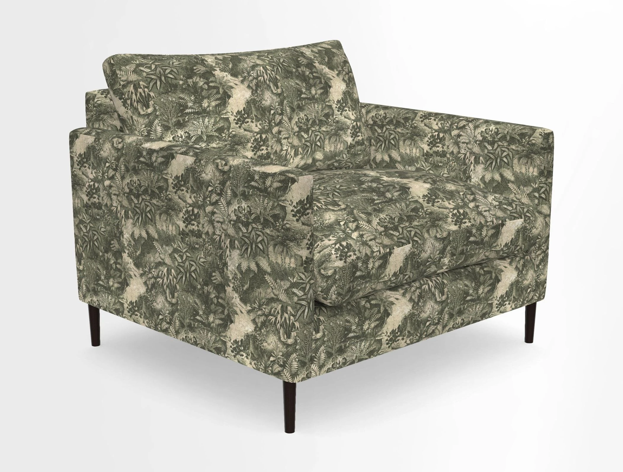 Heyshott Snuggler in Two Tone Plain Biscuit. Loose cover option available