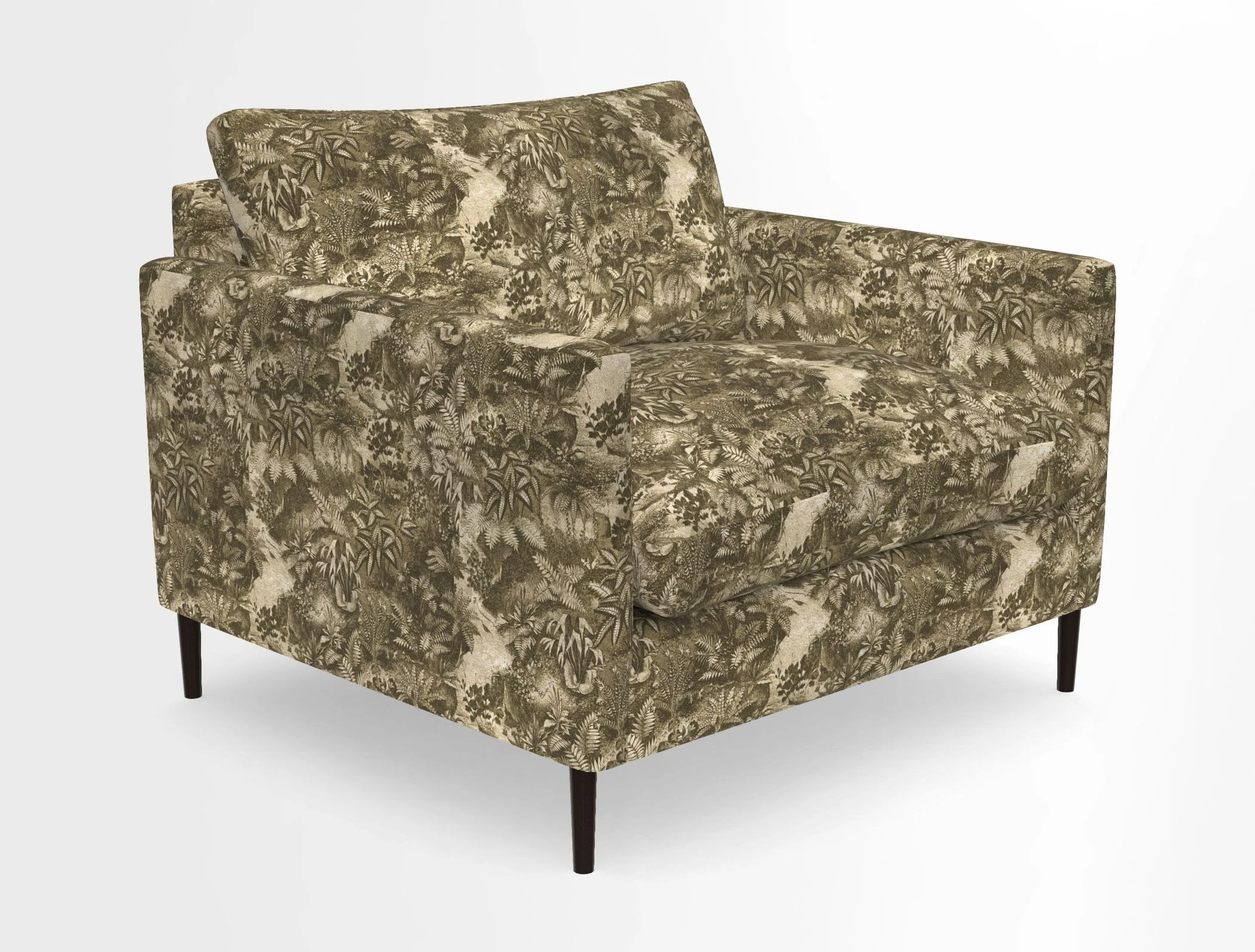 Heyshott Snuggler in Two Tone Plain Biscuit. Loose cover option available