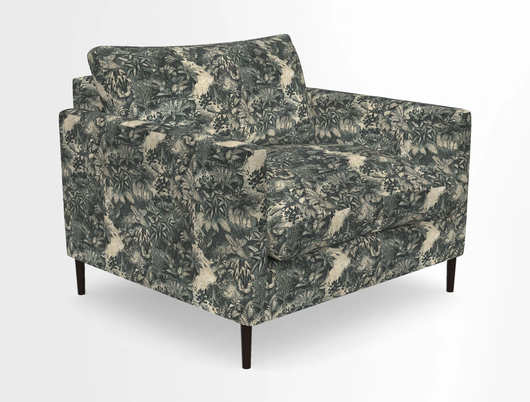 Heyshott Snuggler in Two Tone Plain Biscuit. Loose cover option available