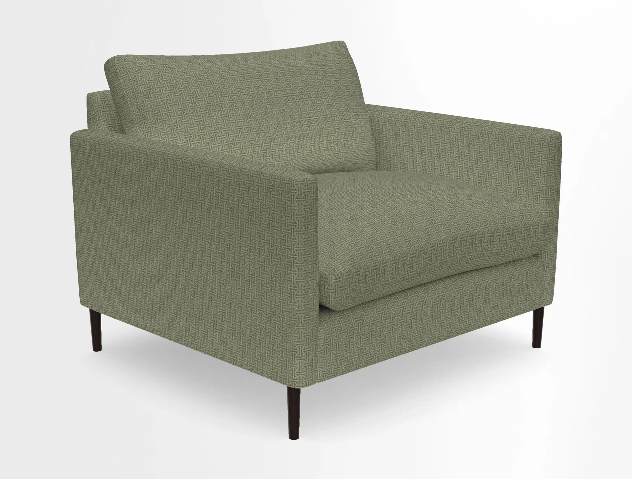 Heyshott Snuggler in Two Tone Plain Biscuit. Loose cover option available
