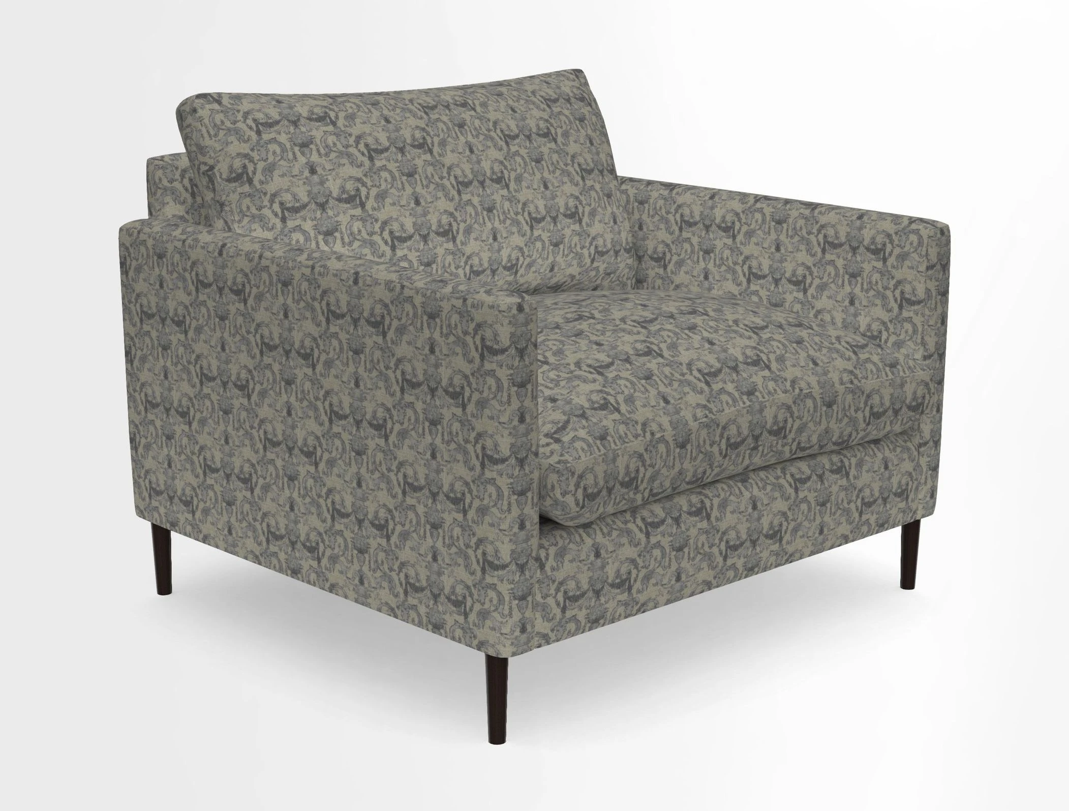 Heyshott Snuggler in Two Tone Plain Biscuit. Loose cover option available