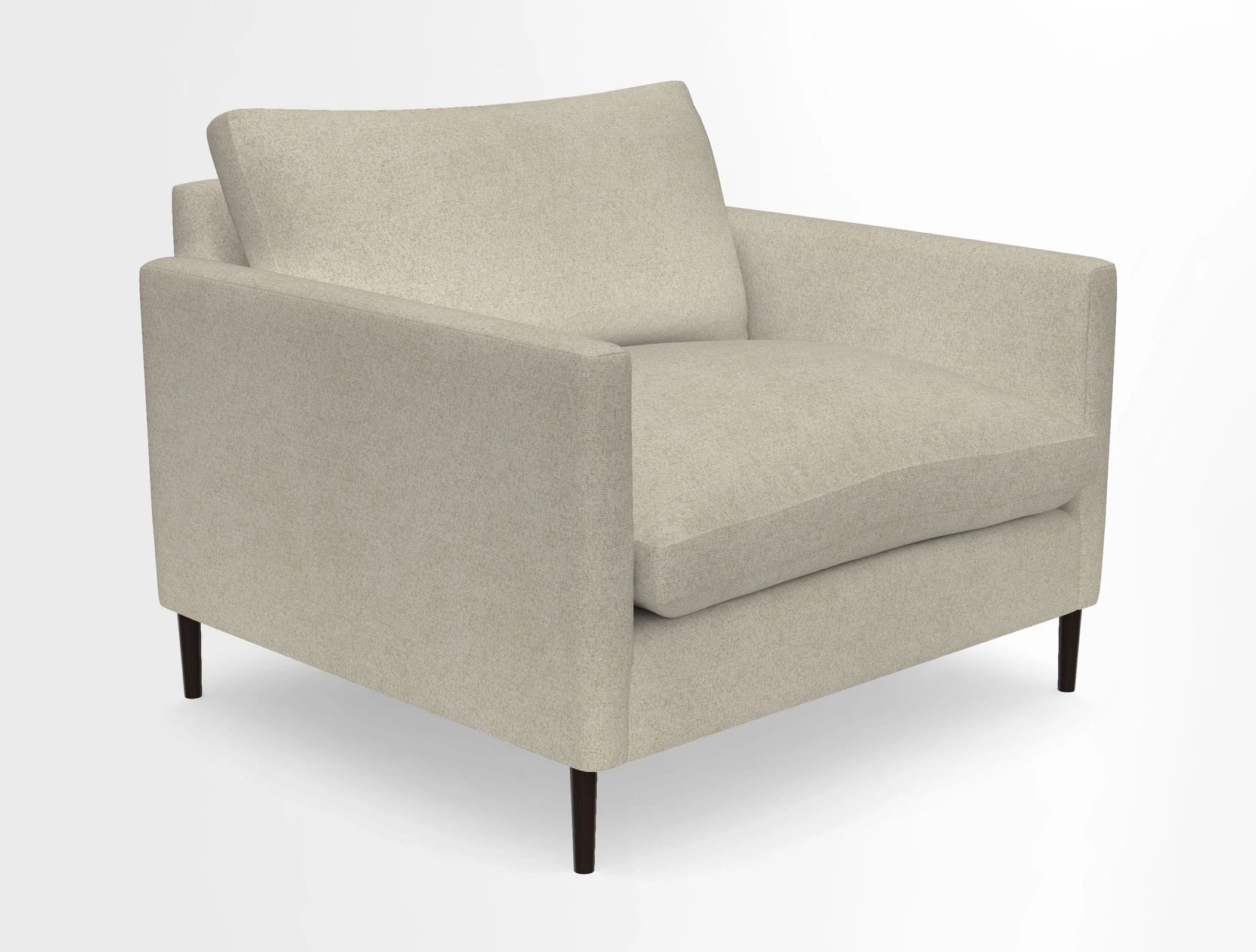 Heyshott Snuggler in Two Tone Plain Biscuit. Loose cover option available