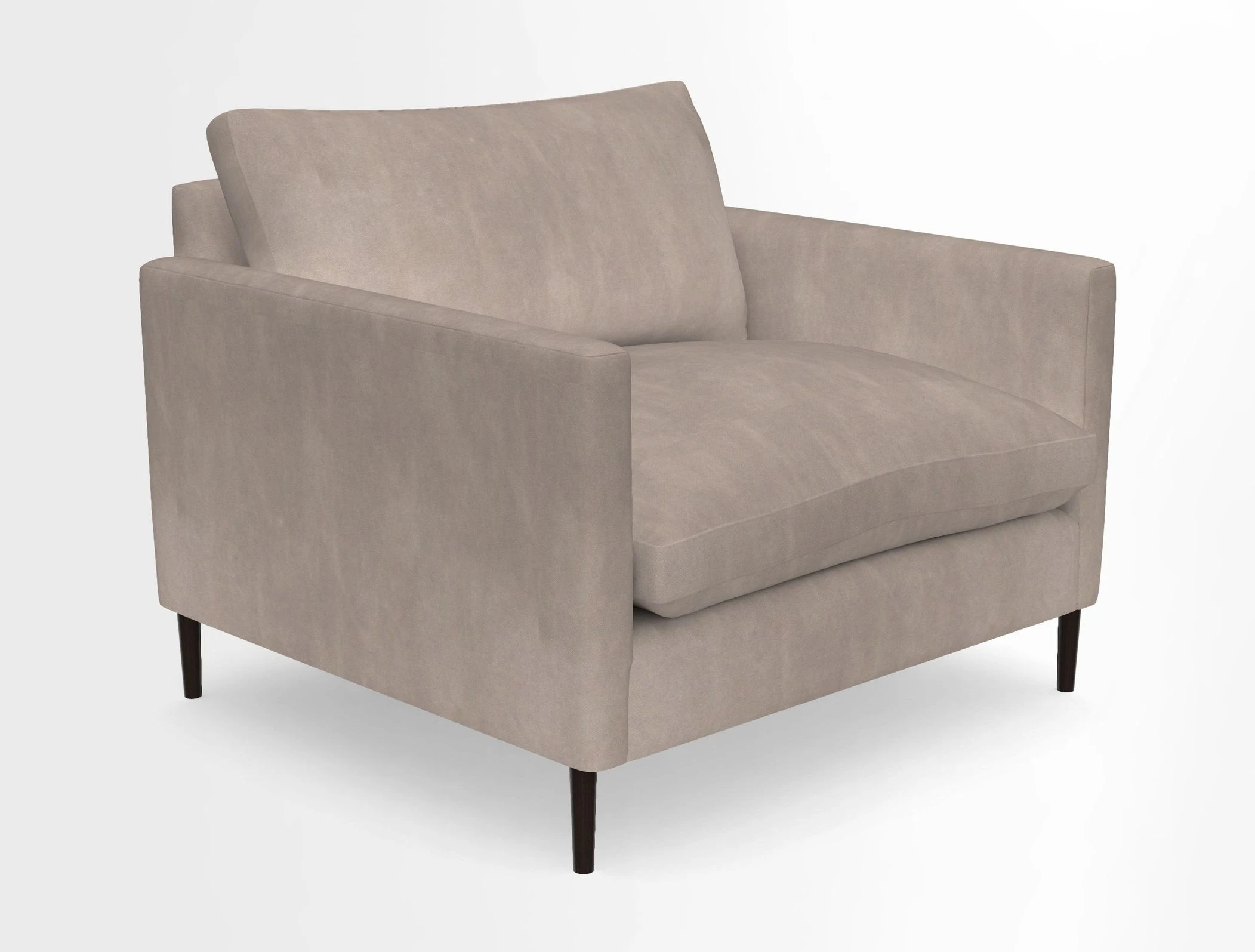 Heyshott Snuggler in Two Tone Plain Biscuit. Loose cover option available