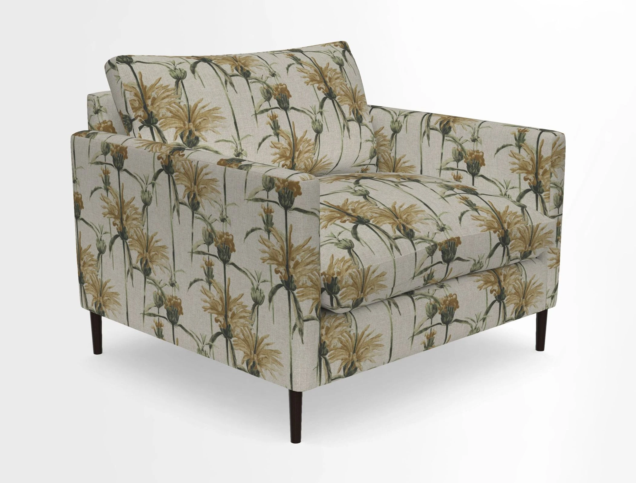 Heyshott Snuggler in Two Tone Plain Biscuit. Loose cover option available
