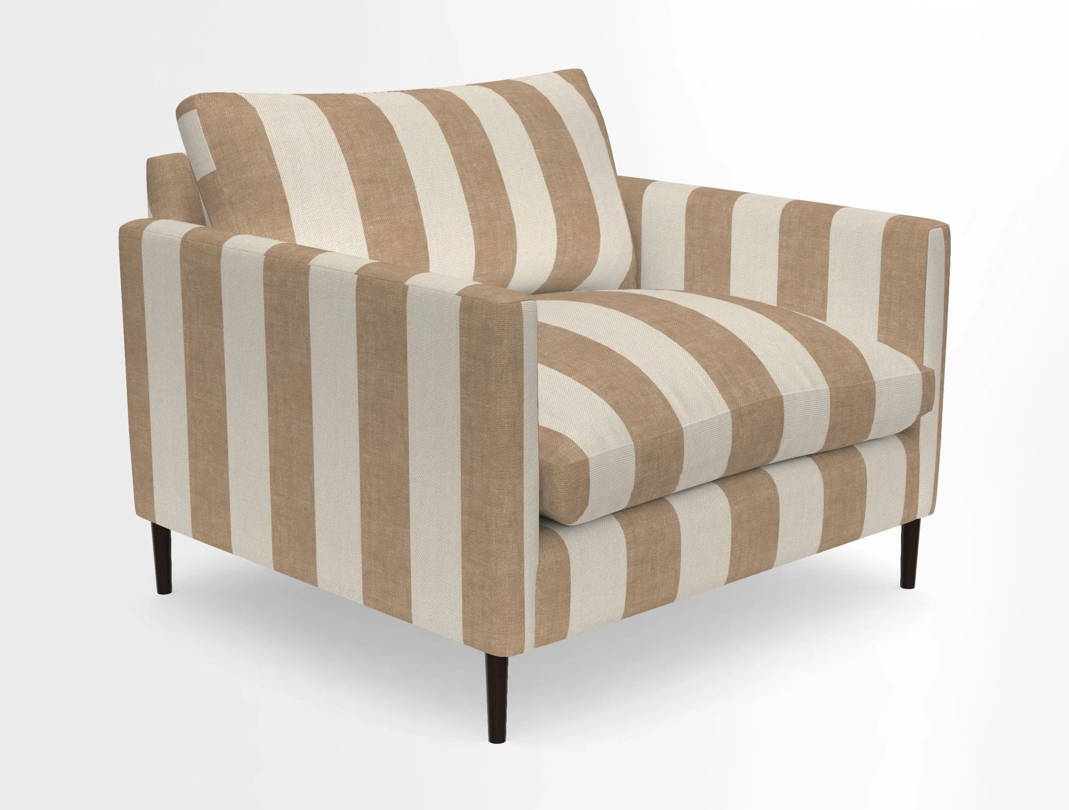 Heyshott Snuggler in Two Tone Plain Biscuit. Loose cover option available