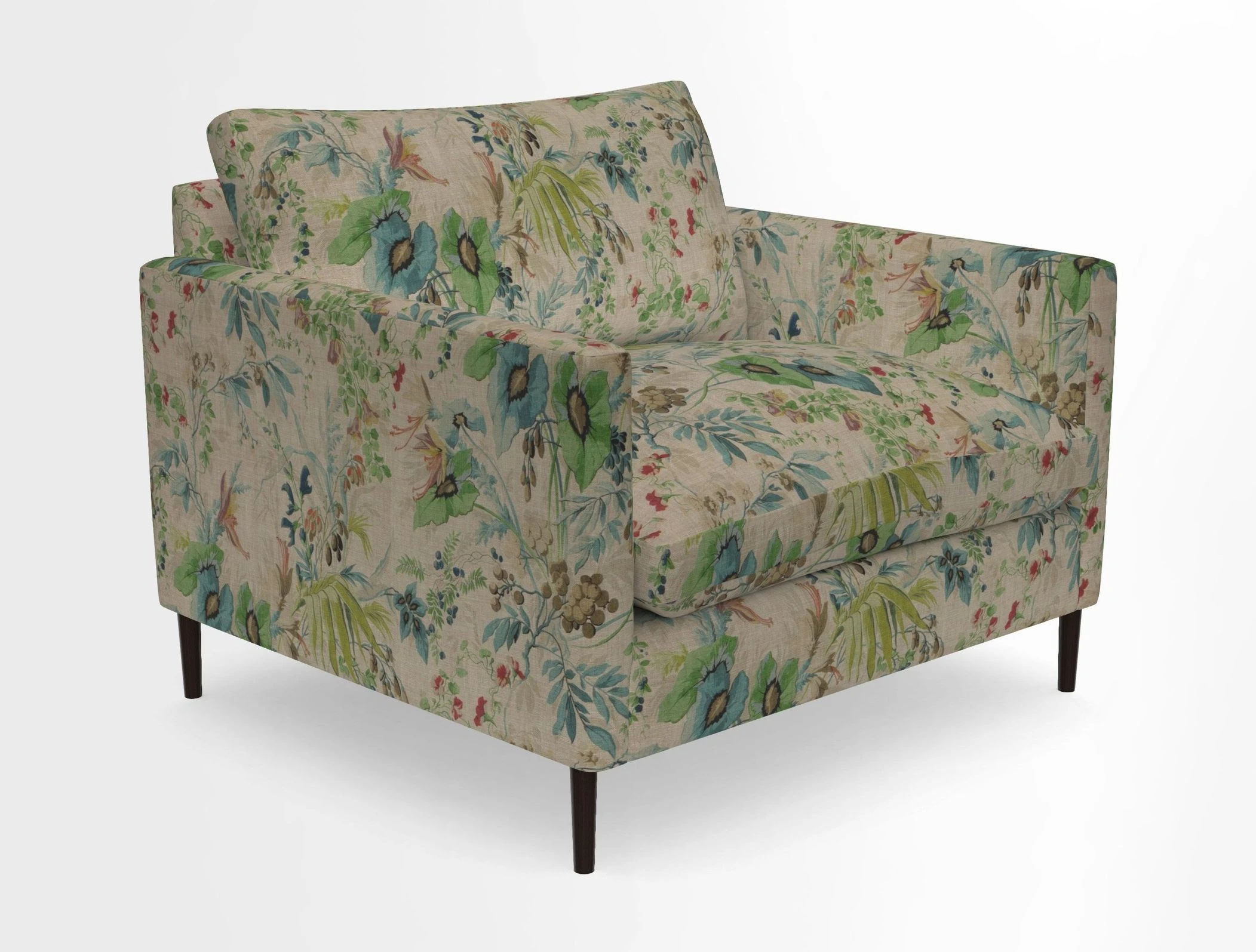 Heyshott Snuggler in Two Tone Plain Biscuit. Loose cover option available