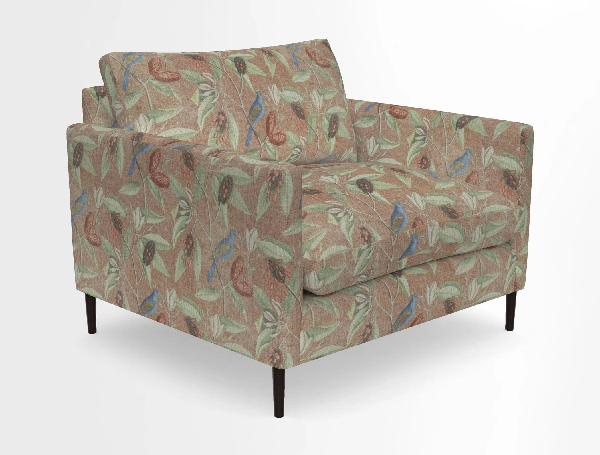Heyshott Snuggler in Two Tone Plain Biscuit. Loose cover option available