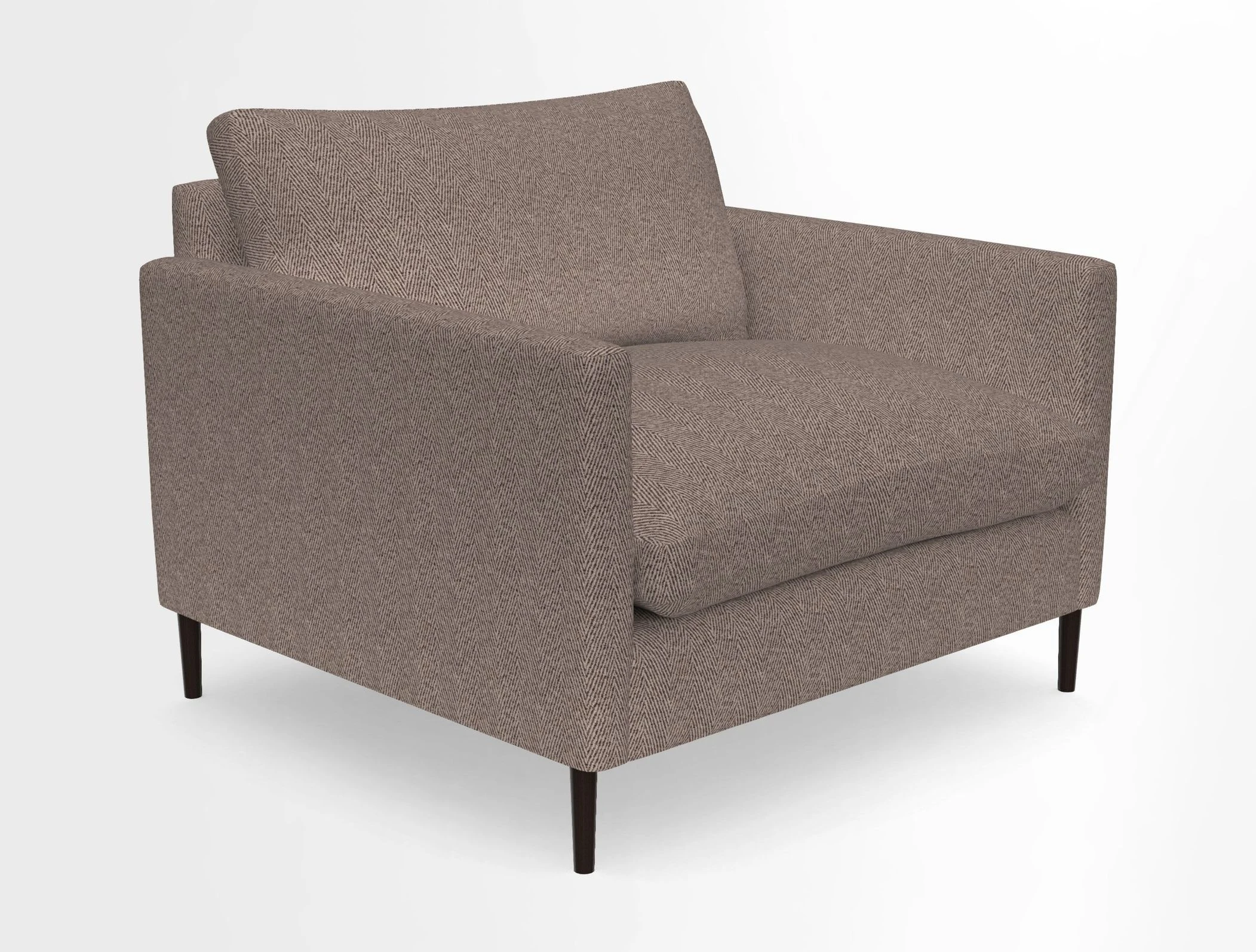 Heyshott Snuggler in Two Tone Plain Biscuit. Loose cover option available