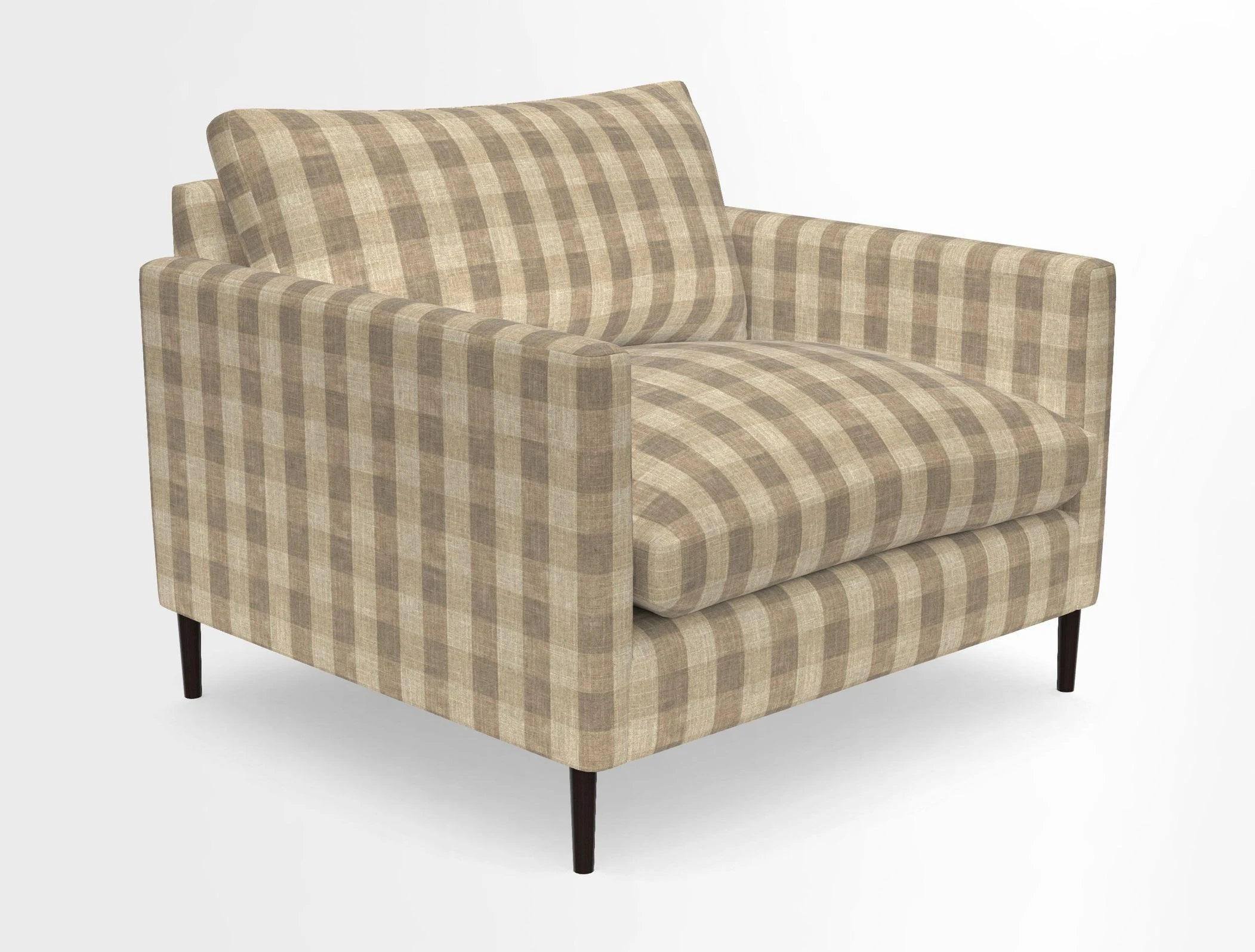 Heyshott Snuggler in Two Tone Plain Biscuit. Loose cover option available