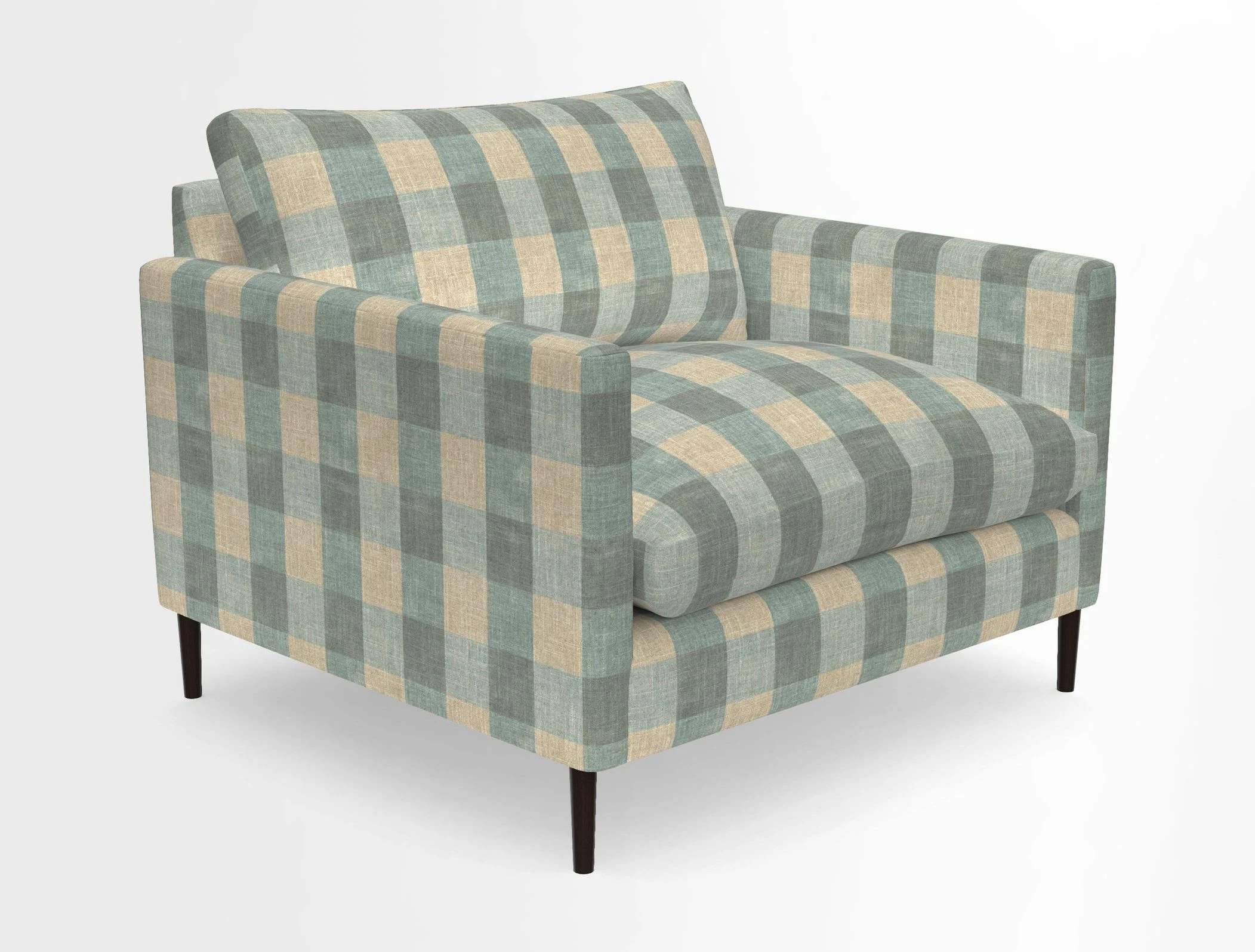 Heyshott Snuggler in Two Tone Plain Biscuit. Loose cover option available