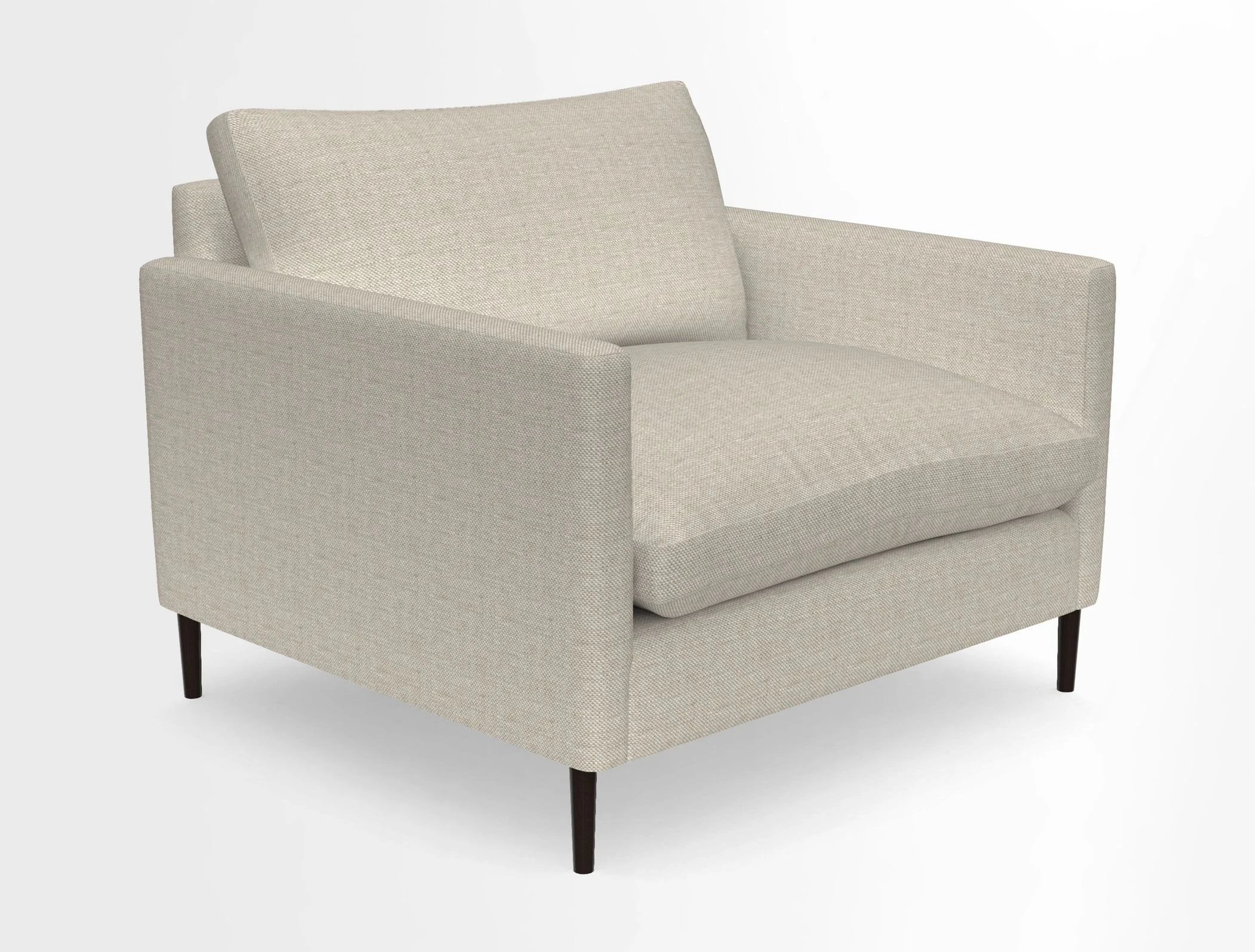 Heyshott Snuggler in Two Tone Plain Biscuit. Loose cover option available