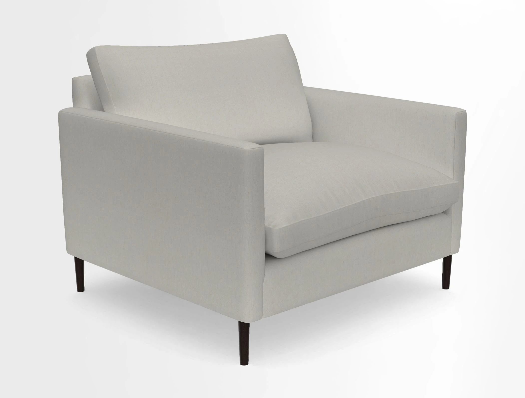 Heyshott Snuggler in Two Tone Plain Biscuit. Loose cover option available