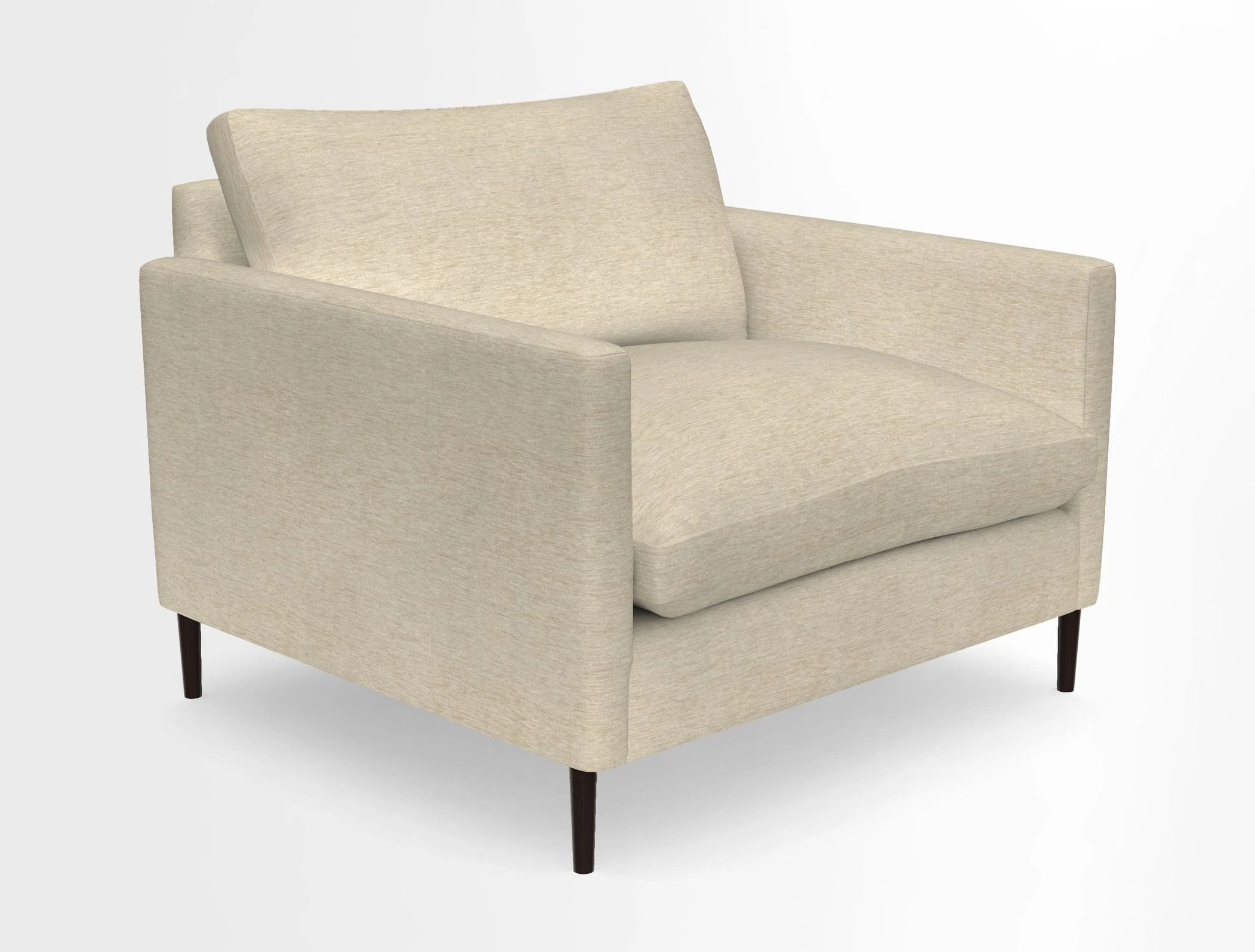 Heyshott Snuggler in Two Tone Plain Biscuit. Loose cover option available