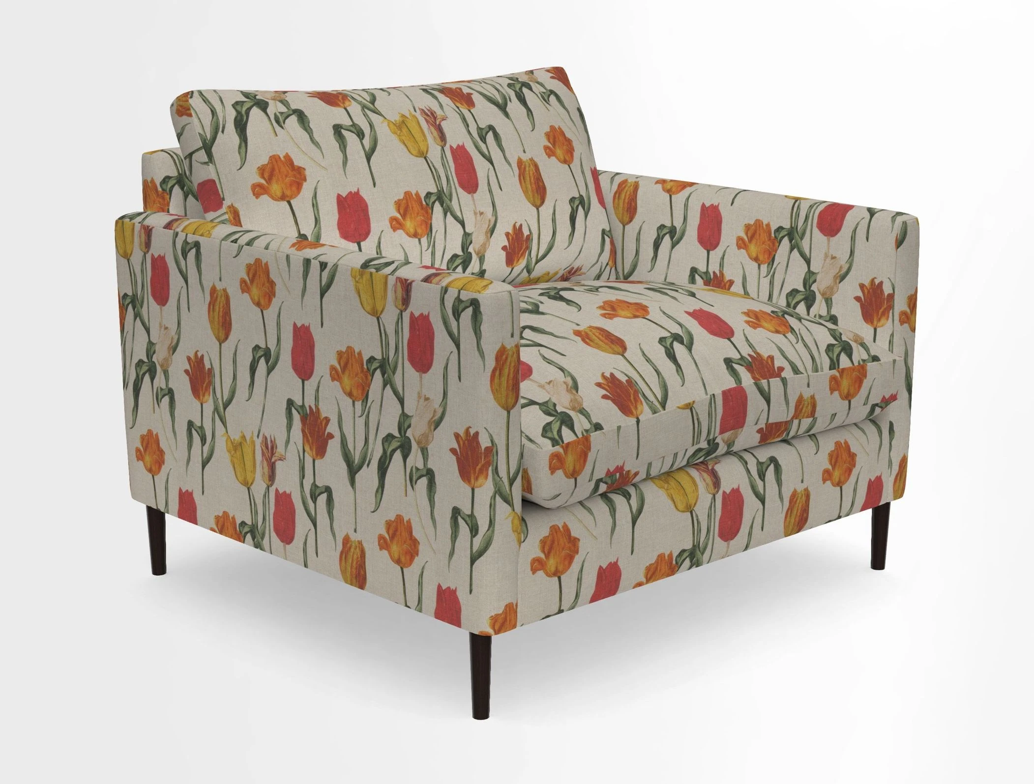 Heyshott Snuggler in Two Tone Plain Biscuit. Loose cover option available