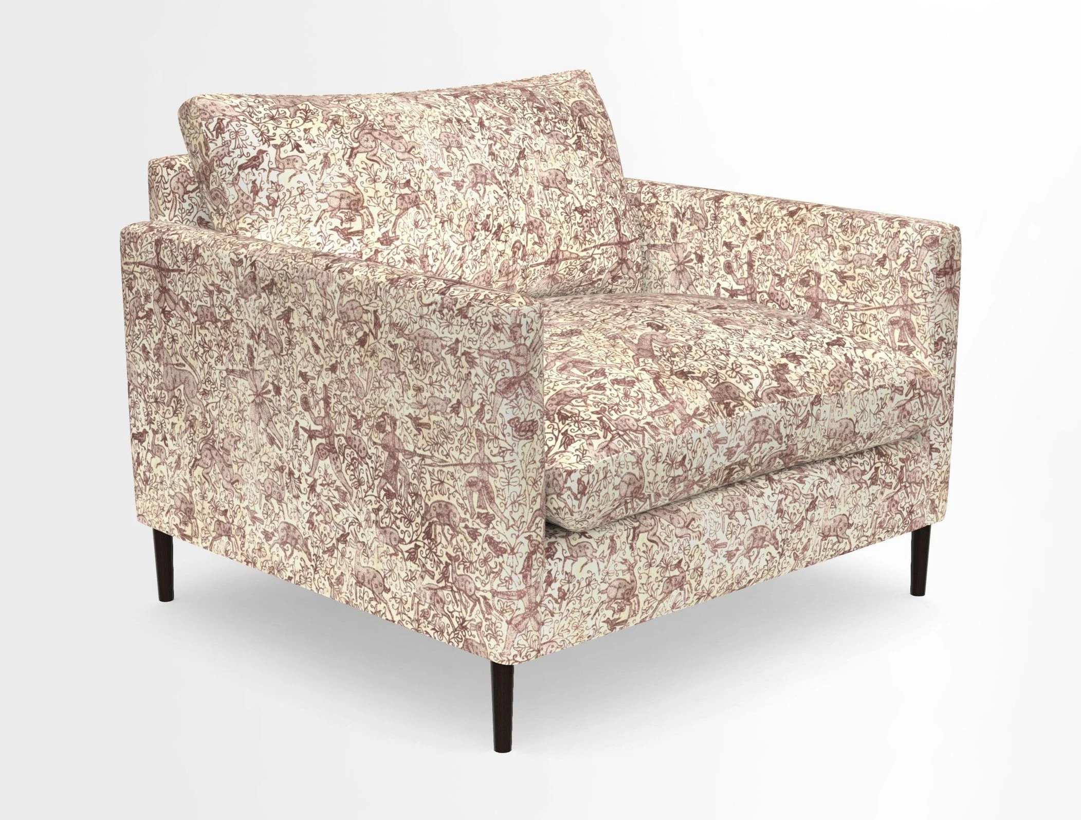 Heyshott Snuggler in Two Tone Plain Biscuit. Loose cover option available