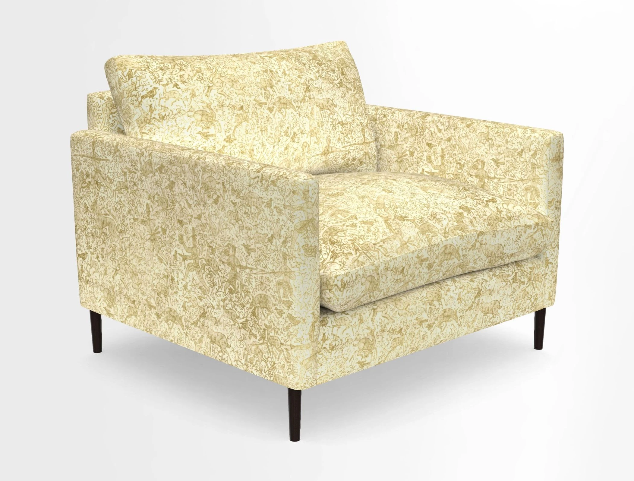 Heyshott Snuggler in Two Tone Plain Biscuit. Loose cover option available