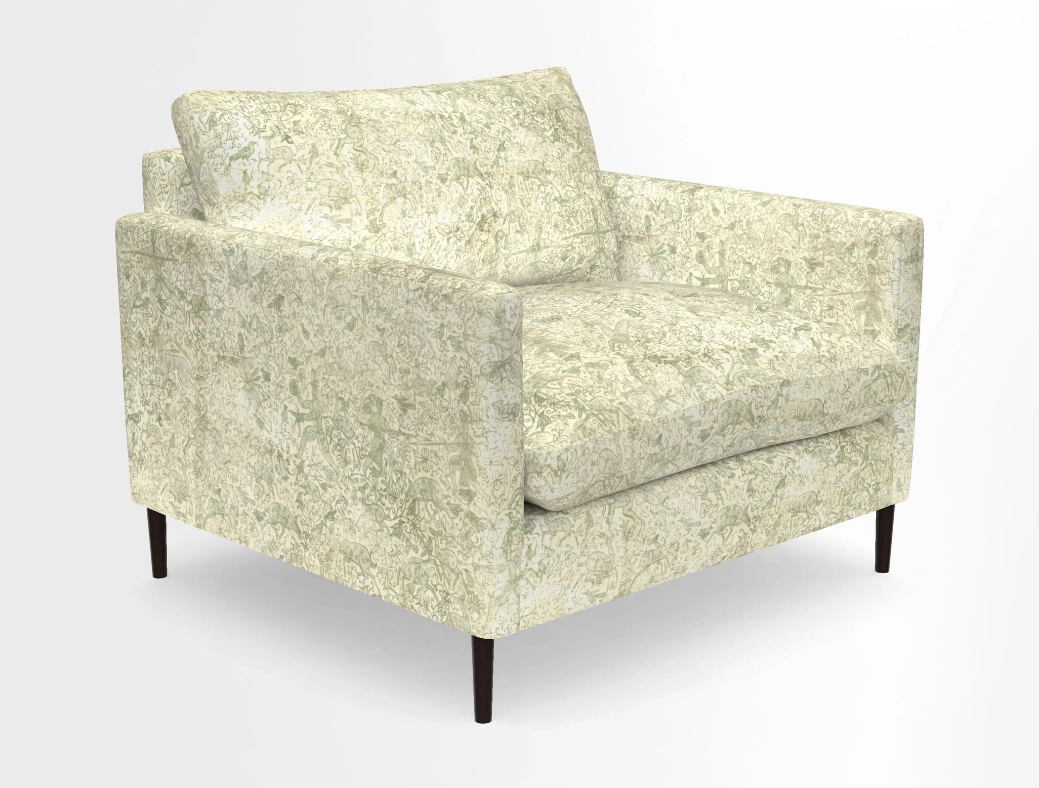 Heyshott Snuggler in Two Tone Plain Biscuit. Loose cover option available