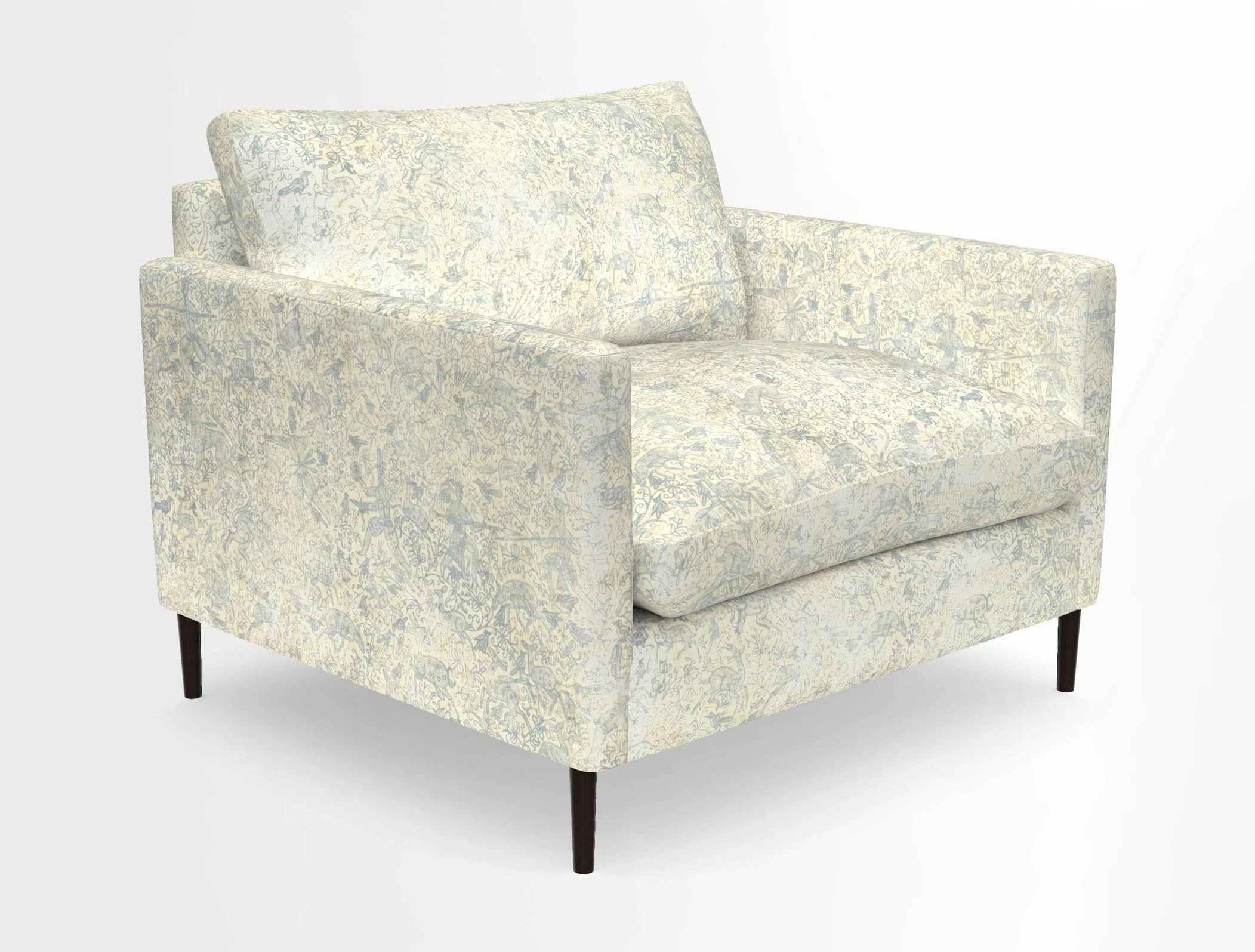 Heyshott Snuggler in Two Tone Plain Biscuit. Loose cover option available