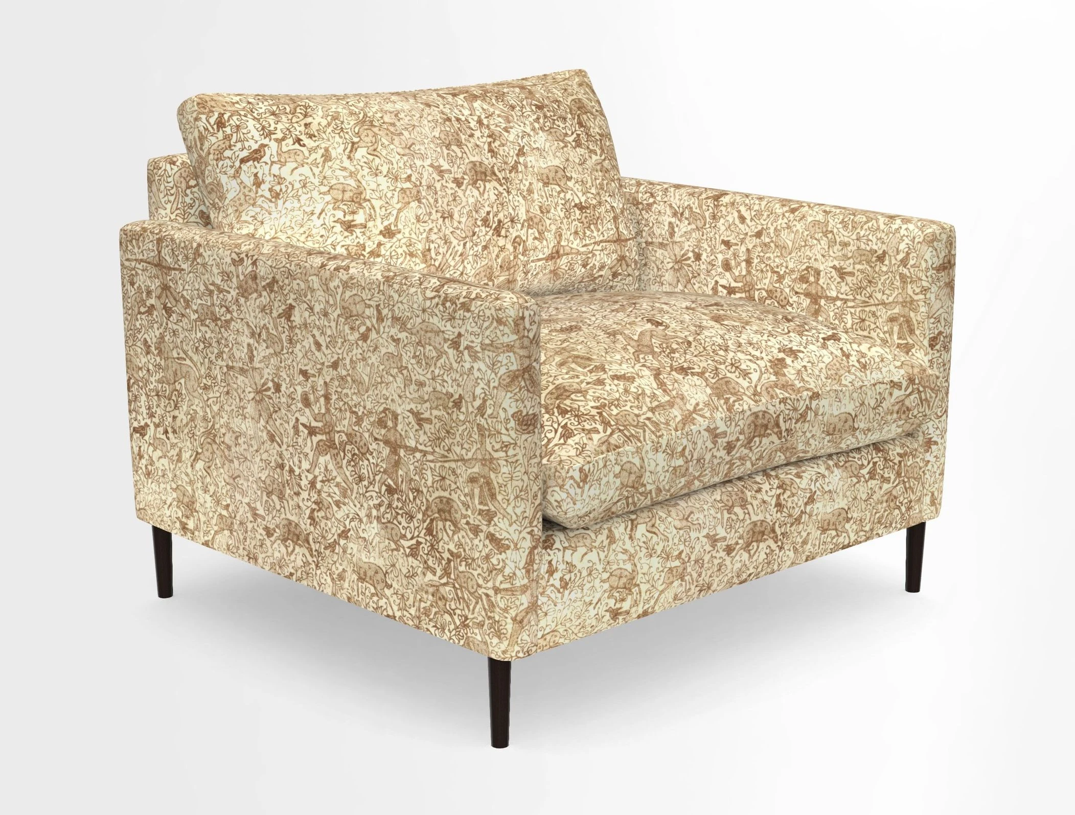 Heyshott Snuggler in Two Tone Plain Biscuit. Loose cover option available