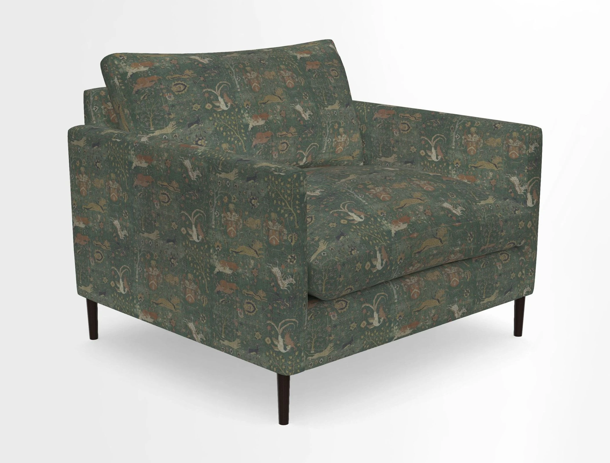 Heyshott Snuggler in Two Tone Plain Biscuit. Loose cover option available