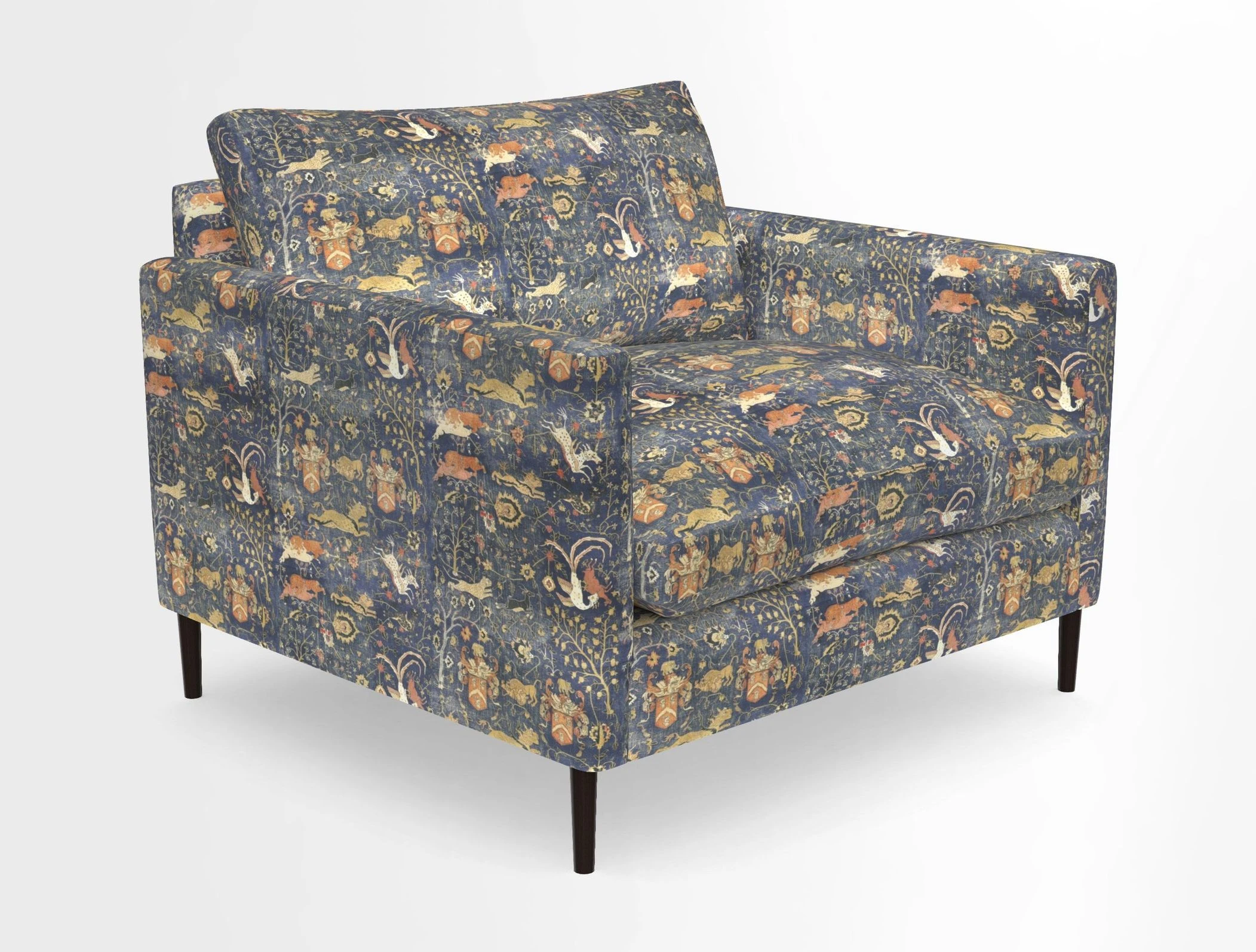 Heyshott Snuggler in Two Tone Plain Biscuit. Loose cover option available