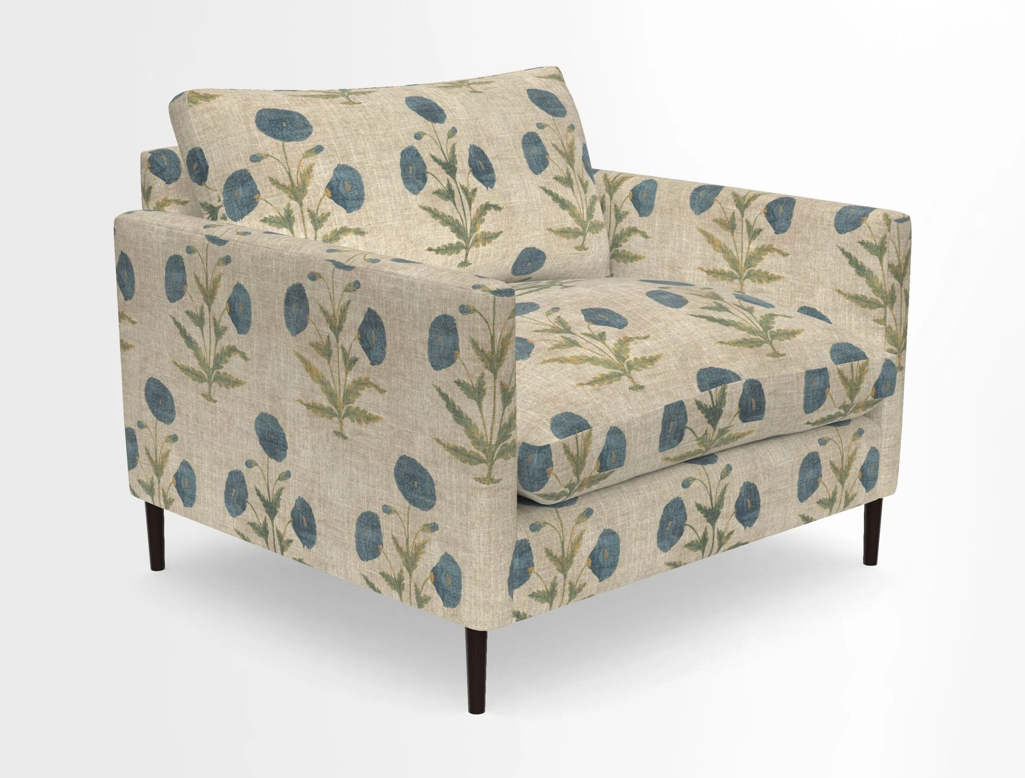 Heyshott Snuggler in Two Tone Plain Biscuit. Loose cover option available