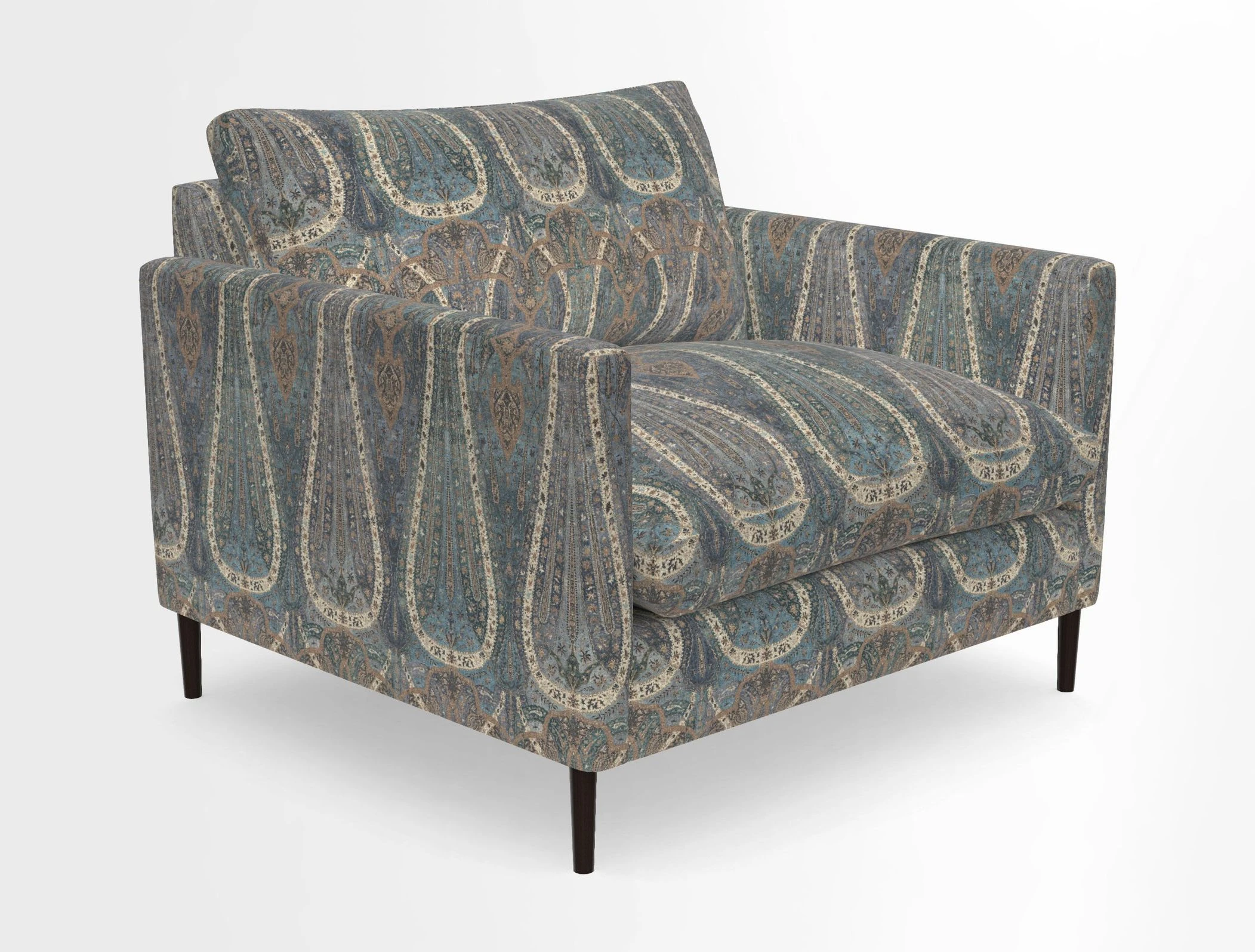 Heyshott Snuggler in Two Tone Plain Biscuit. Loose cover option available
