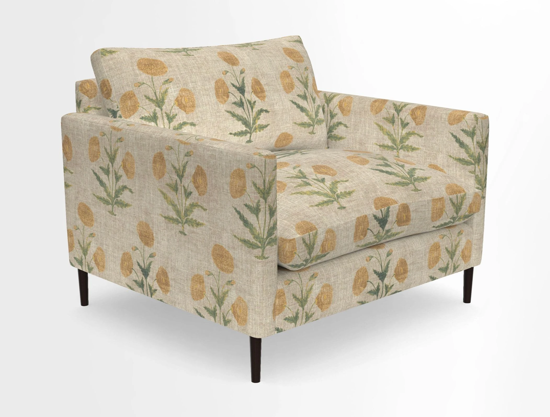 Heyshott Snuggler in Two Tone Plain Biscuit. Loose cover option available