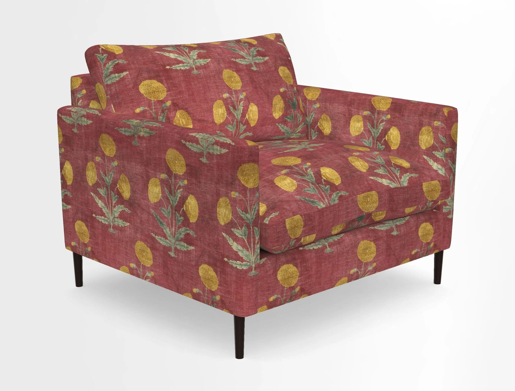 Heyshott Snuggler in Two Tone Plain Biscuit. Loose cover option available