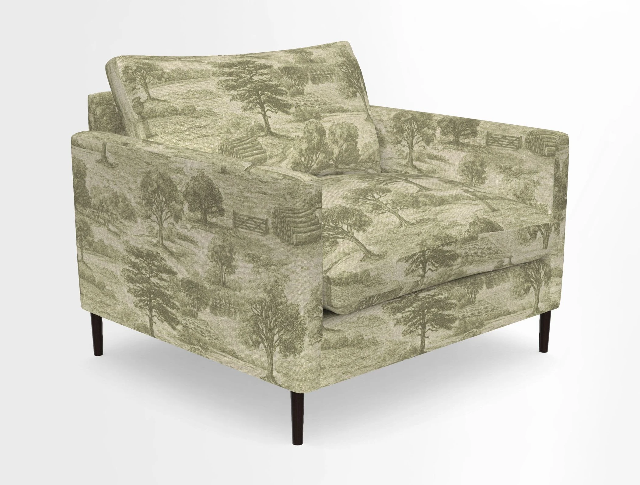 Heyshott Snuggler in Two Tone Plain Biscuit. Loose cover option available