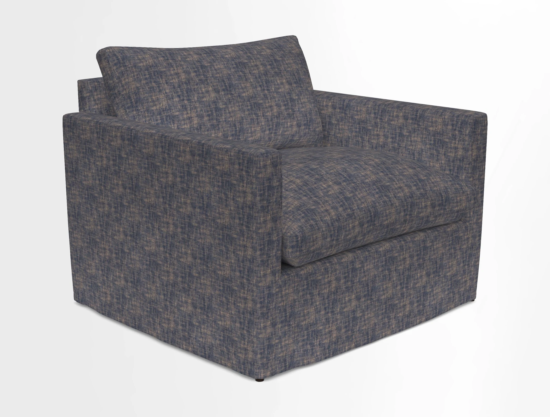 Heyshott Snuggler in Two Tone Plain Biscuit. Loose cover option available