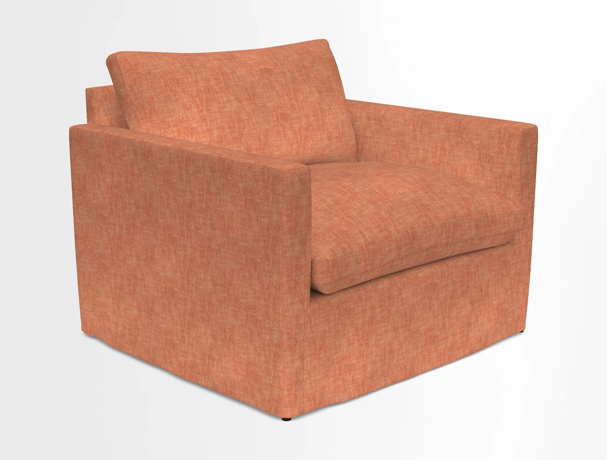 Heyshott Snuggler in Two Tone Plain Biscuit. Loose cover option available