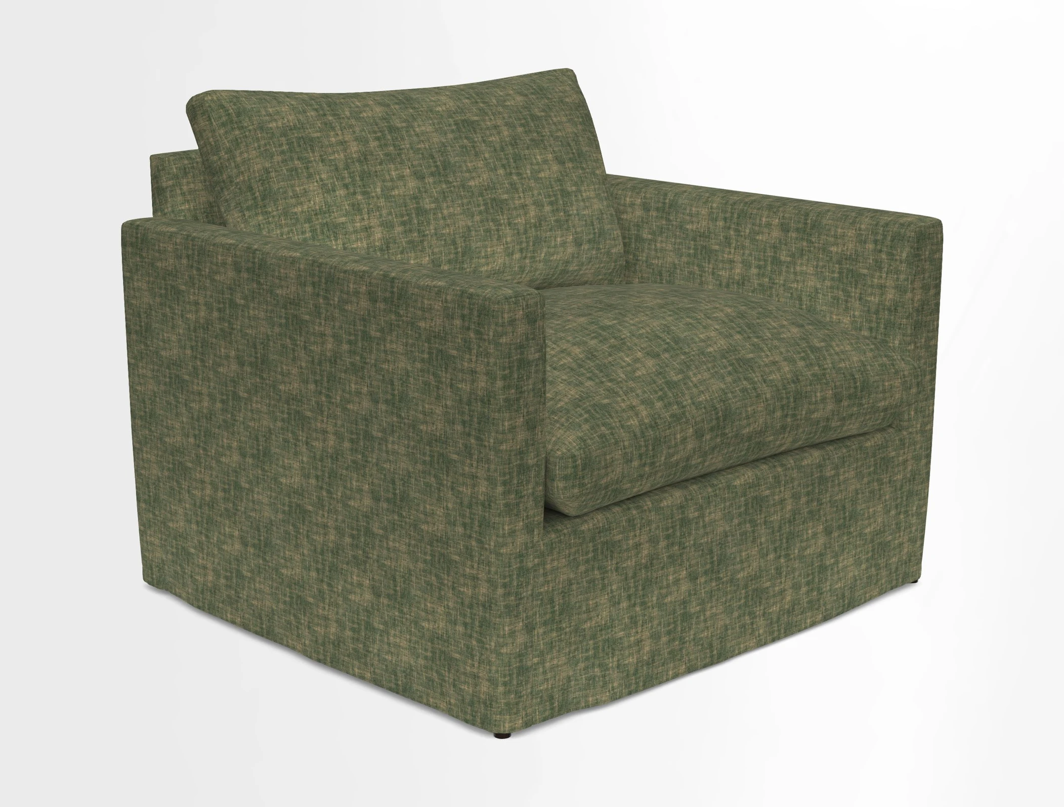 Heyshott Snuggler in Two Tone Plain Biscuit. Loose cover option available