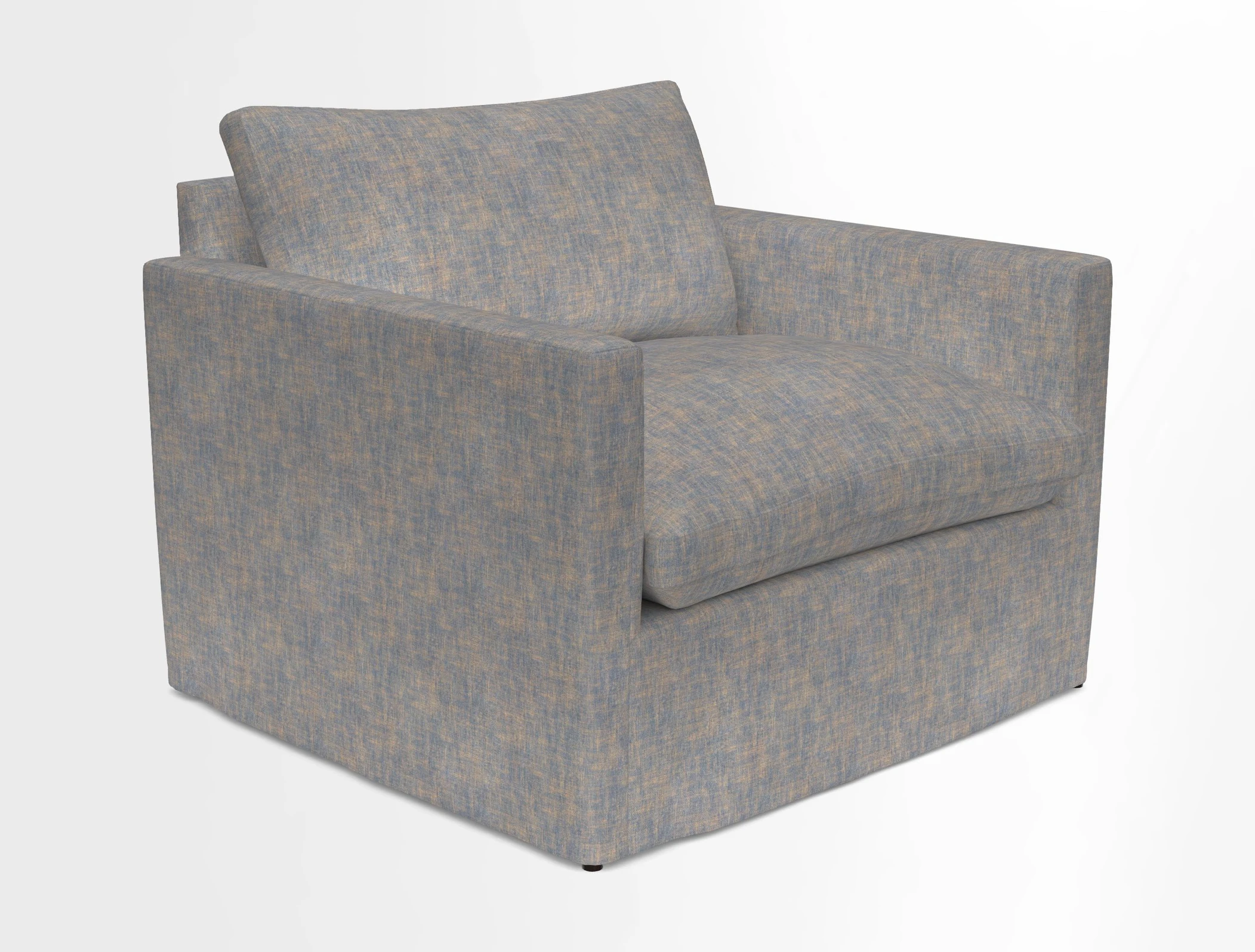 Heyshott Snuggler in Two Tone Plain Biscuit. Loose cover option available