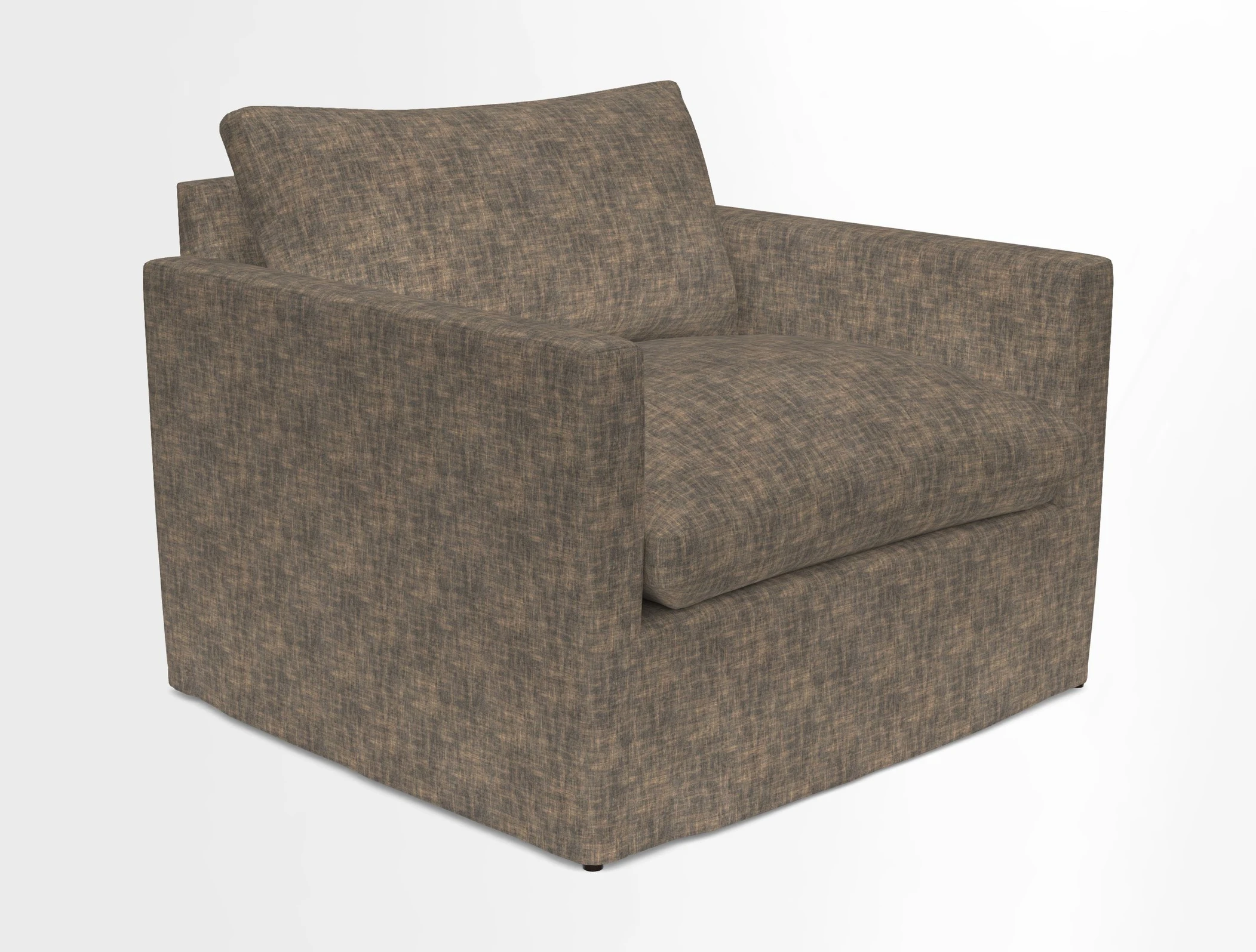 Heyshott Snuggler in Two Tone Plain Biscuit. Loose cover option available