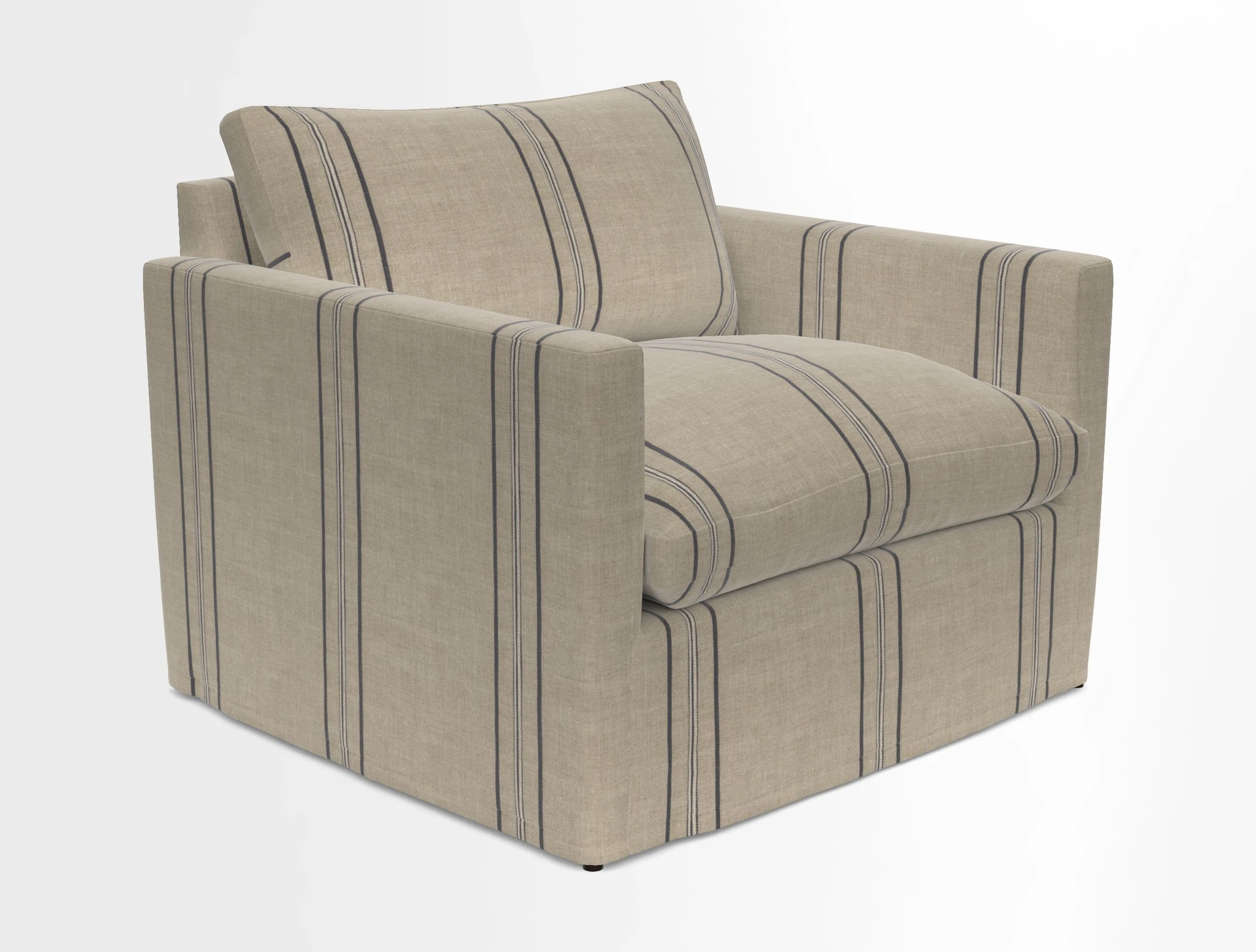 Heyshott Snuggler in Two Tone Plain Biscuit. Loose cover option available
