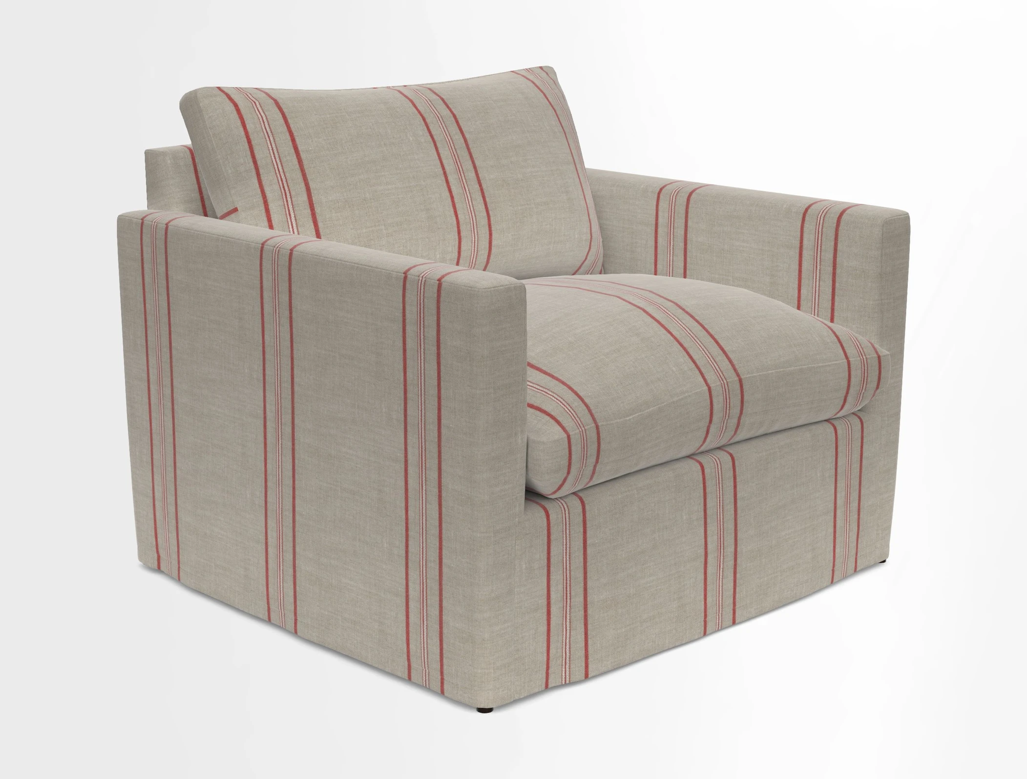Heyshott Snuggler in Two Tone Plain Biscuit. Loose cover option available