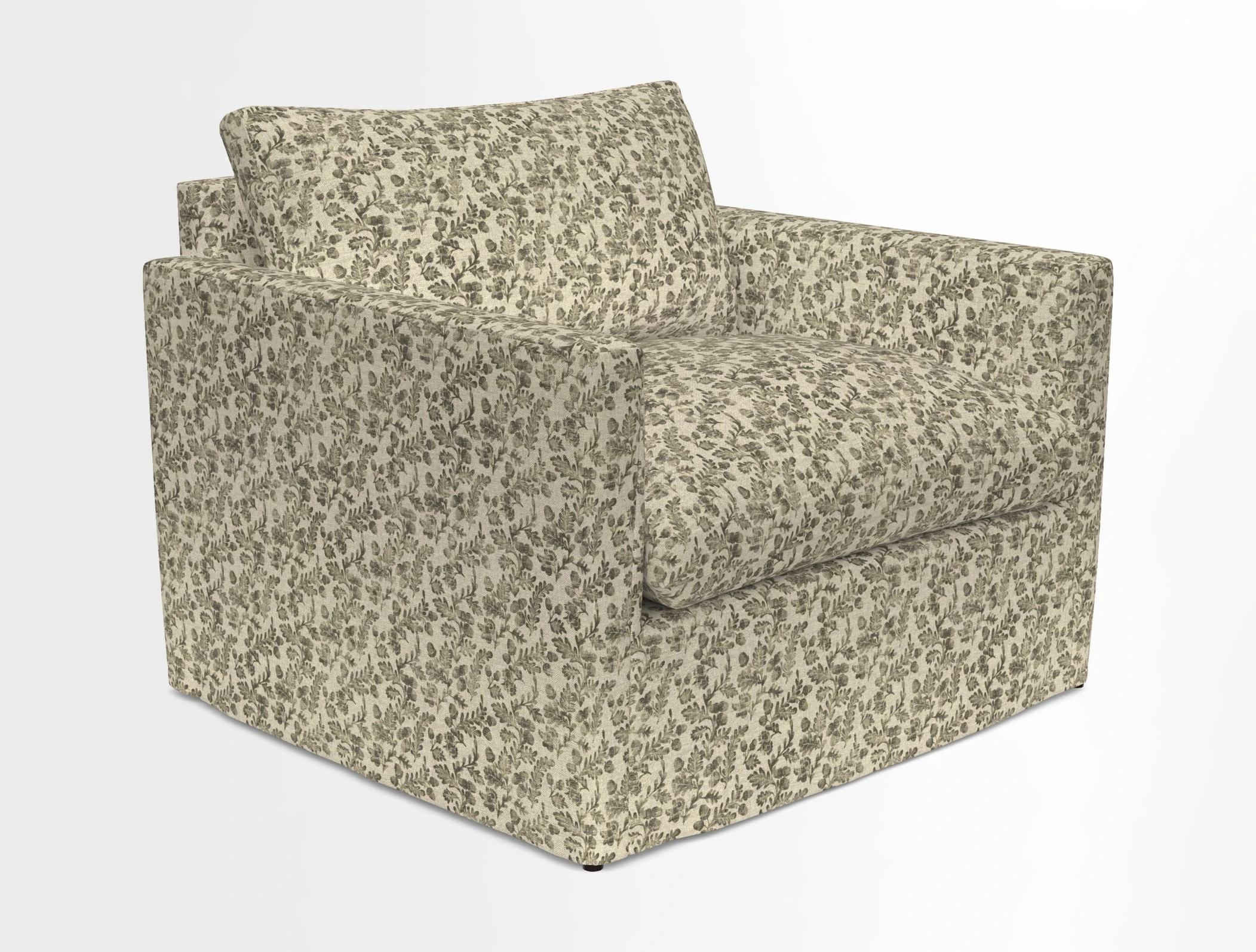Heyshott Snuggler in Two Tone Plain Biscuit. Loose cover option available