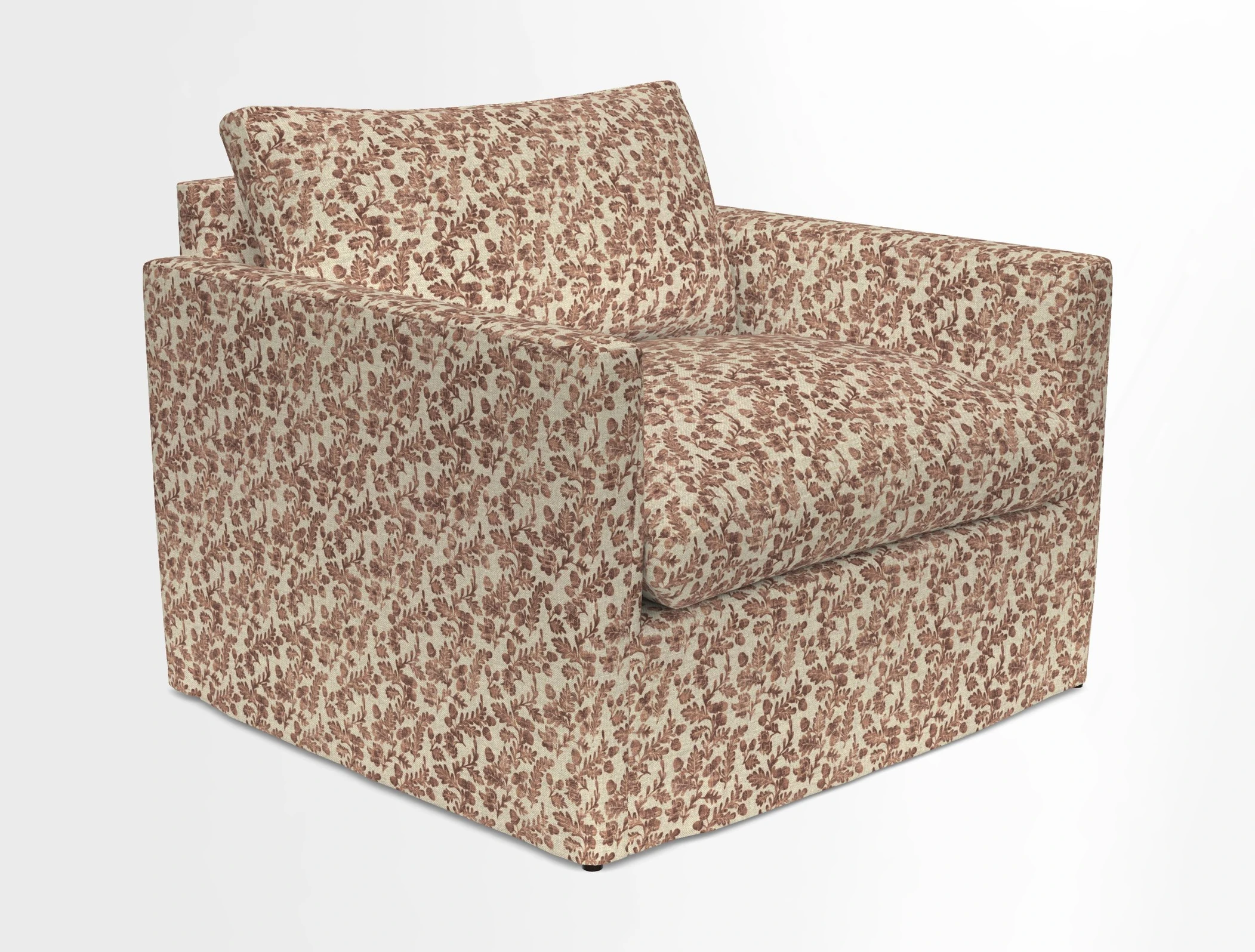Heyshott Snuggler in Two Tone Plain Biscuit. Loose cover option available