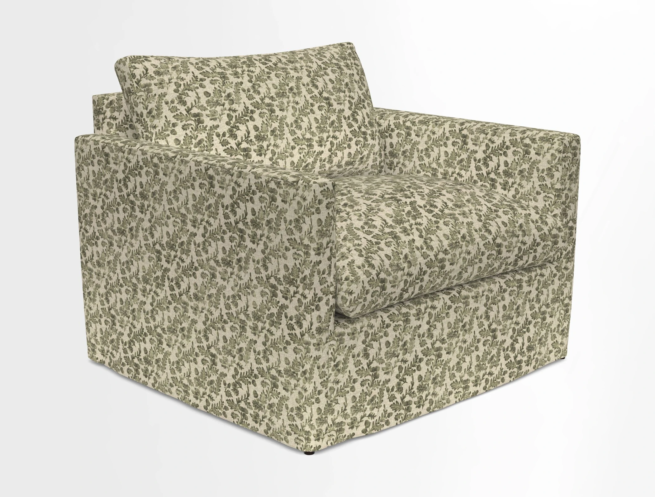 Heyshott Snuggler in Two Tone Plain Biscuit. Loose cover option available