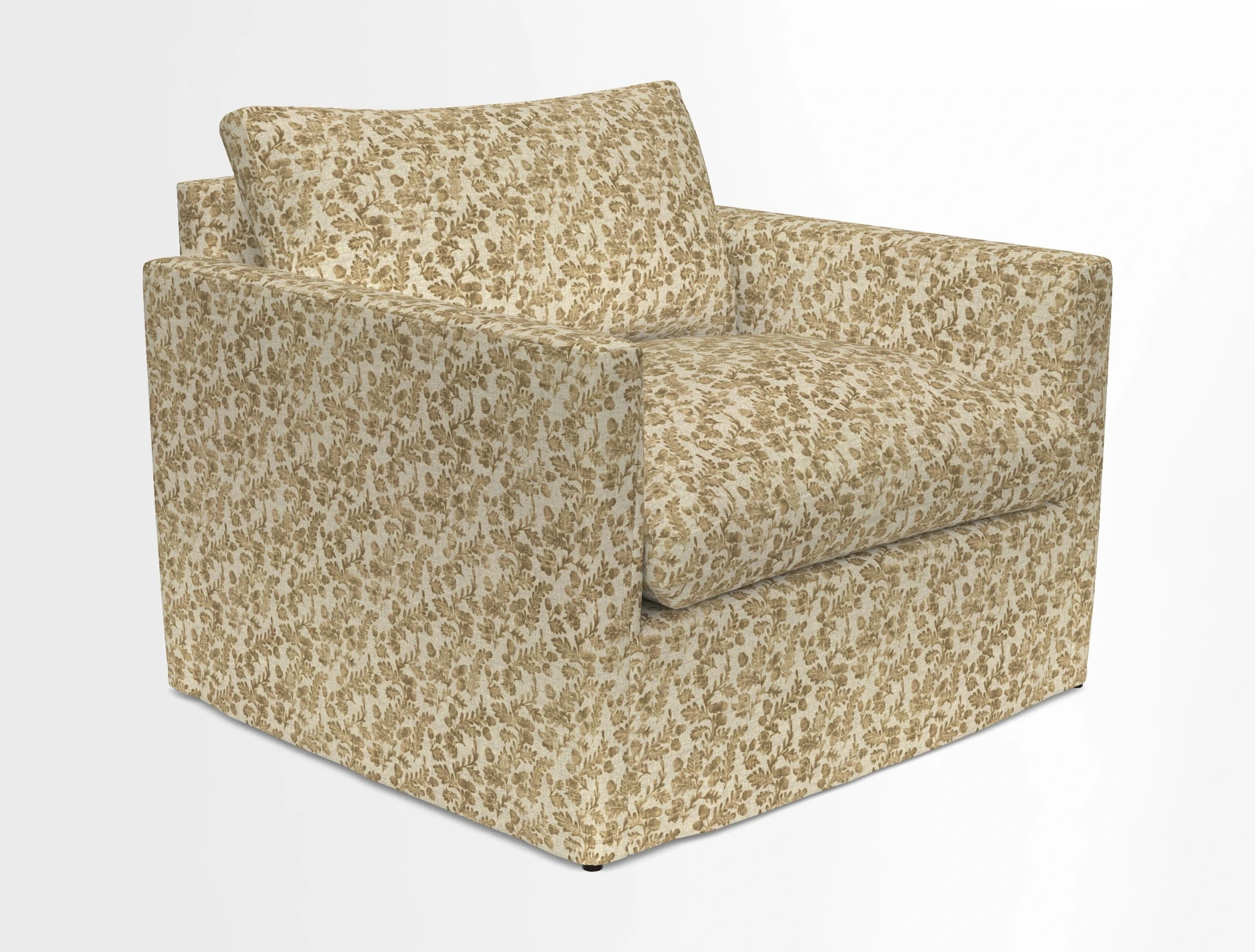 Heyshott Snuggler in Two Tone Plain Biscuit. Loose cover option available