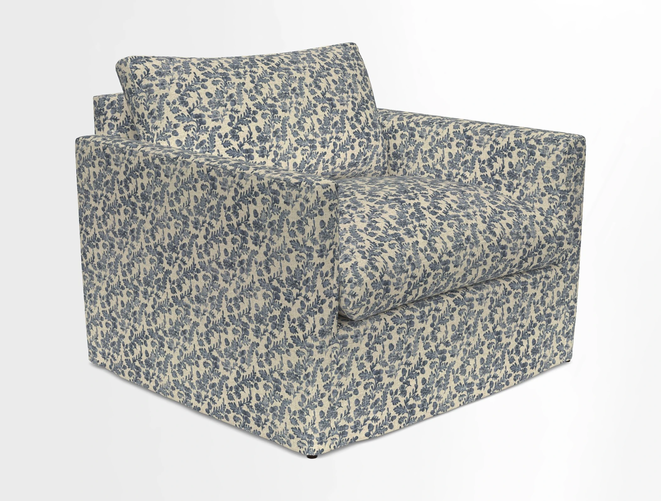 Heyshott Snuggler in Two Tone Plain Biscuit. Loose cover option available