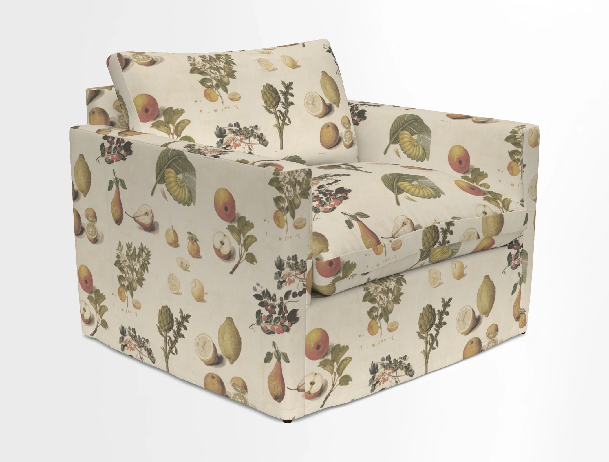 Heyshott Snuggler in Two Tone Plain Biscuit. Loose cover option available