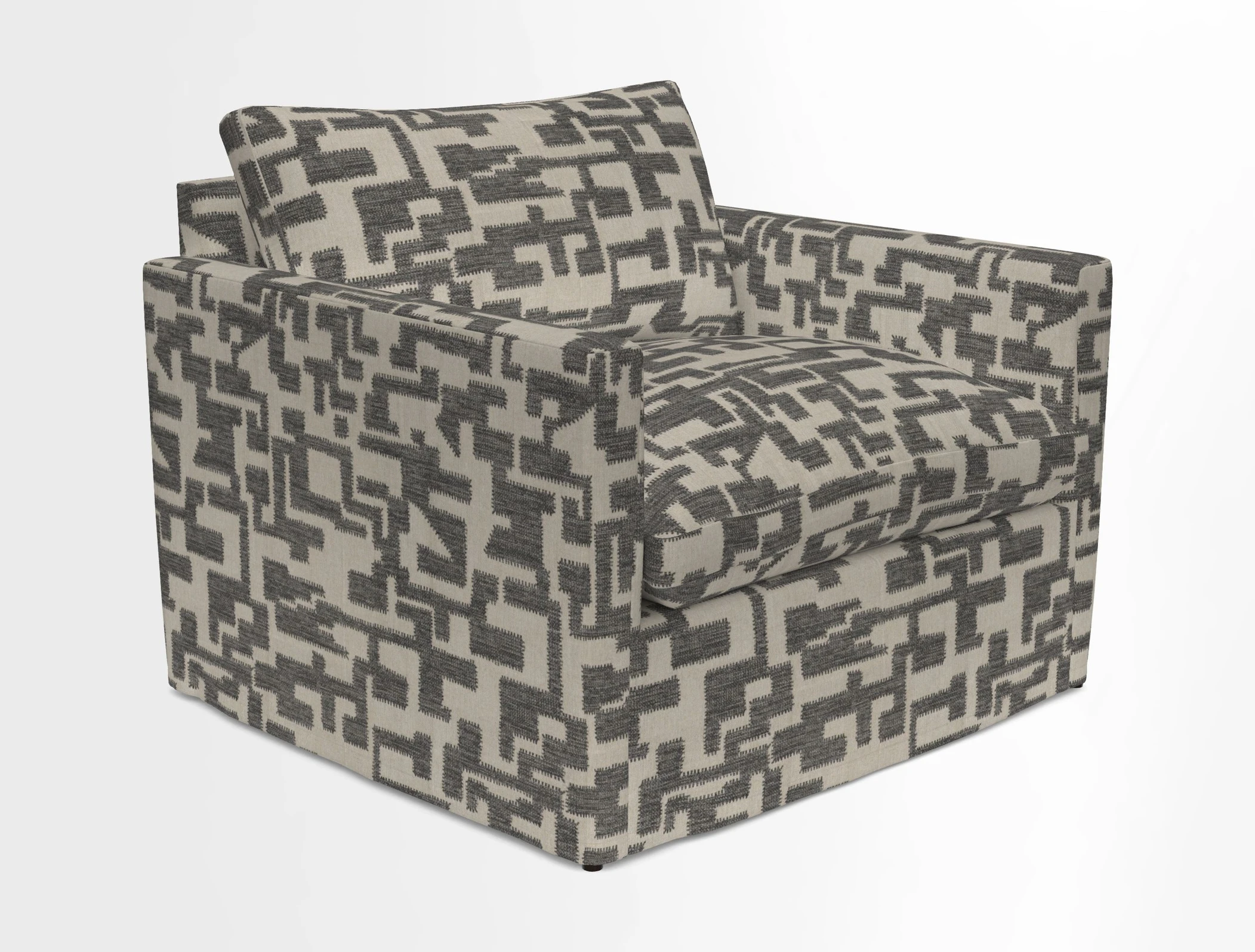 Heyshott Snuggler in Two Tone Plain Biscuit. Loose cover option available