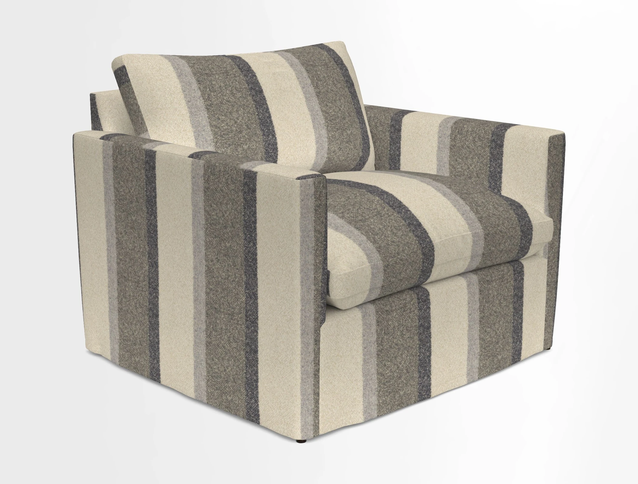 Heyshott Snuggler in Two Tone Plain Biscuit. Loose cover option available