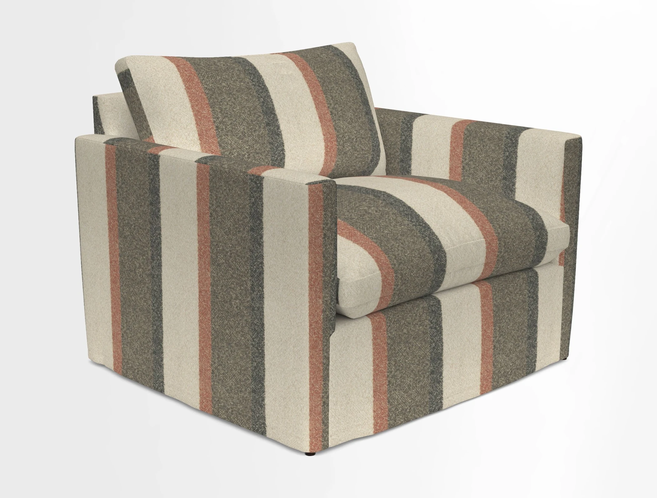 Heyshott Snuggler in Two Tone Plain Biscuit. Loose cover option available